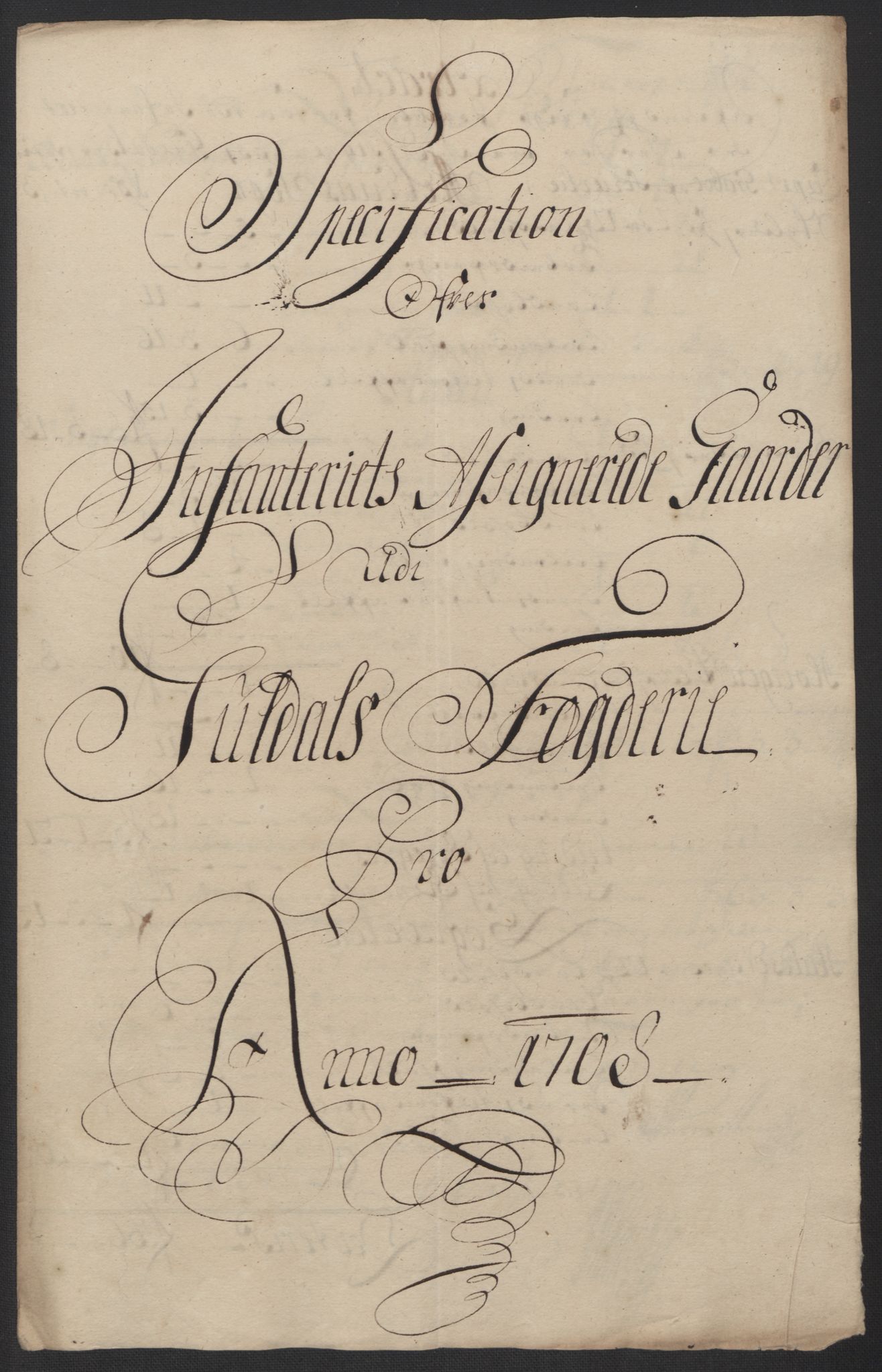 Rentekammeret inntil 1814, Reviderte regnskaper, Fogderegnskap, AV/RA-EA-4092/R60/L3958: Fogderegnskap Orkdal og Gauldal, 1708, p. 356