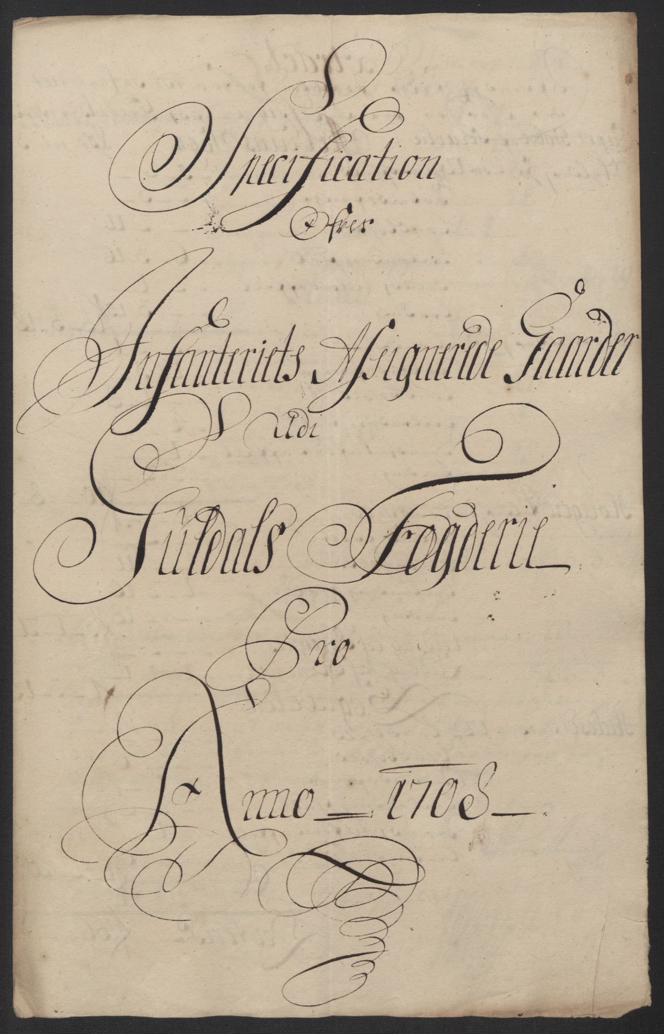 Rentekammeret inntil 1814, Reviderte regnskaper, Fogderegnskap, RA/EA-4092/R60/L3958: Fogderegnskap Orkdal og Gauldal, 1708, p. 356