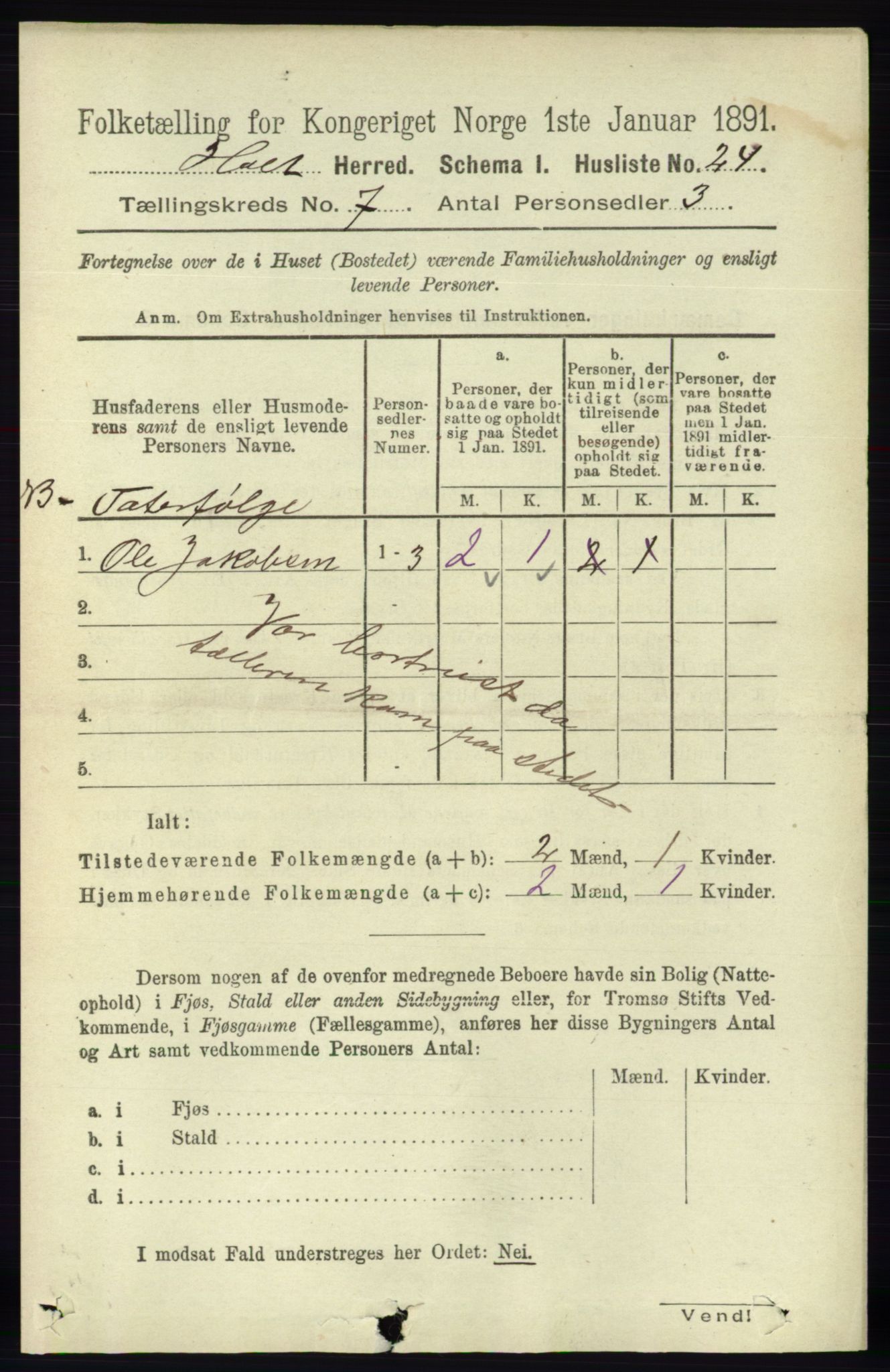 RA, 1891 census for 0914 Holt, 1891, p. 3318