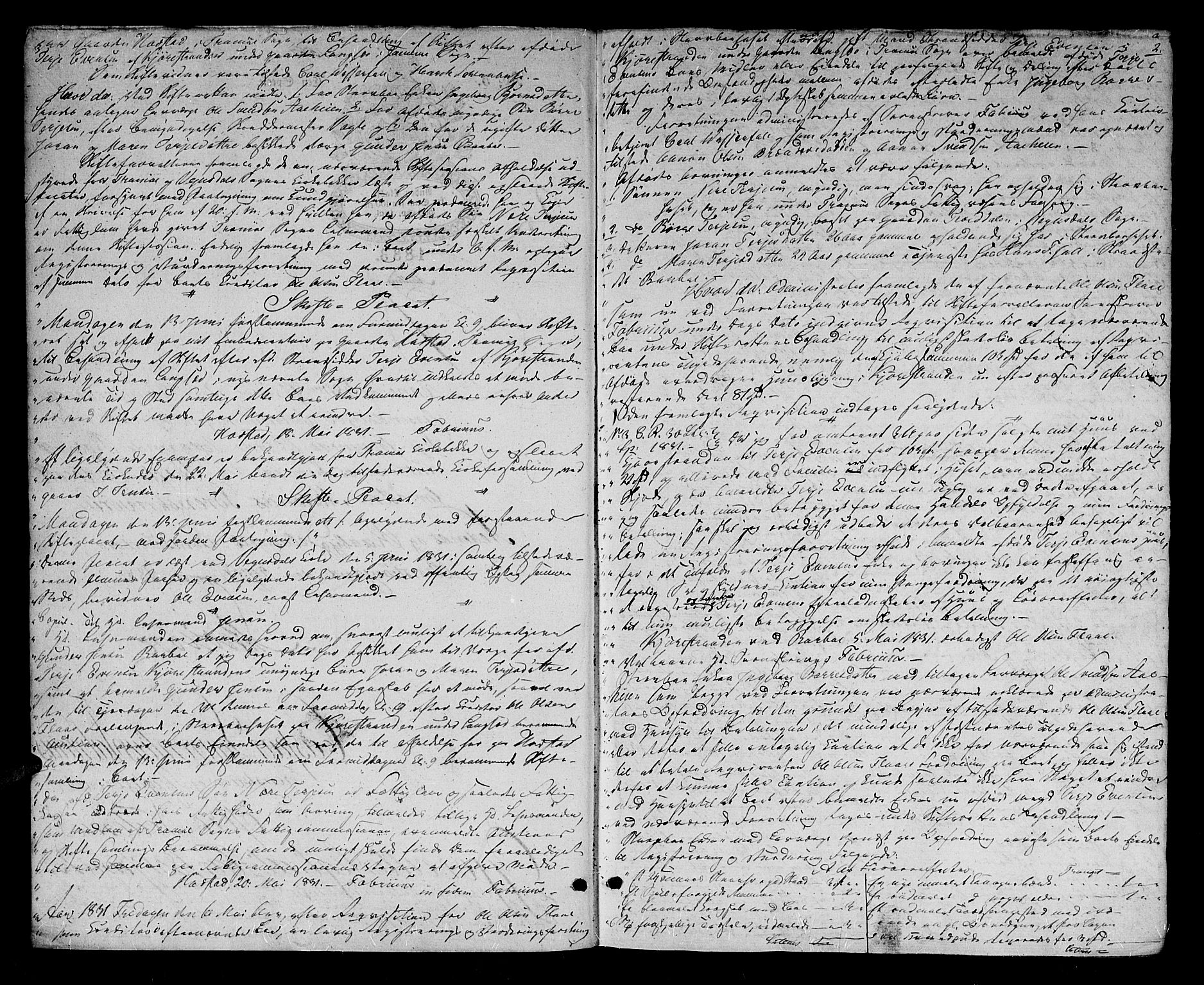 Holt sorenskriveri, AV/SAK-1221-0002/H/Hc/L0005: Skifteprotokoll nr. 5 uten register, 1831-1835, p. 1b-2a