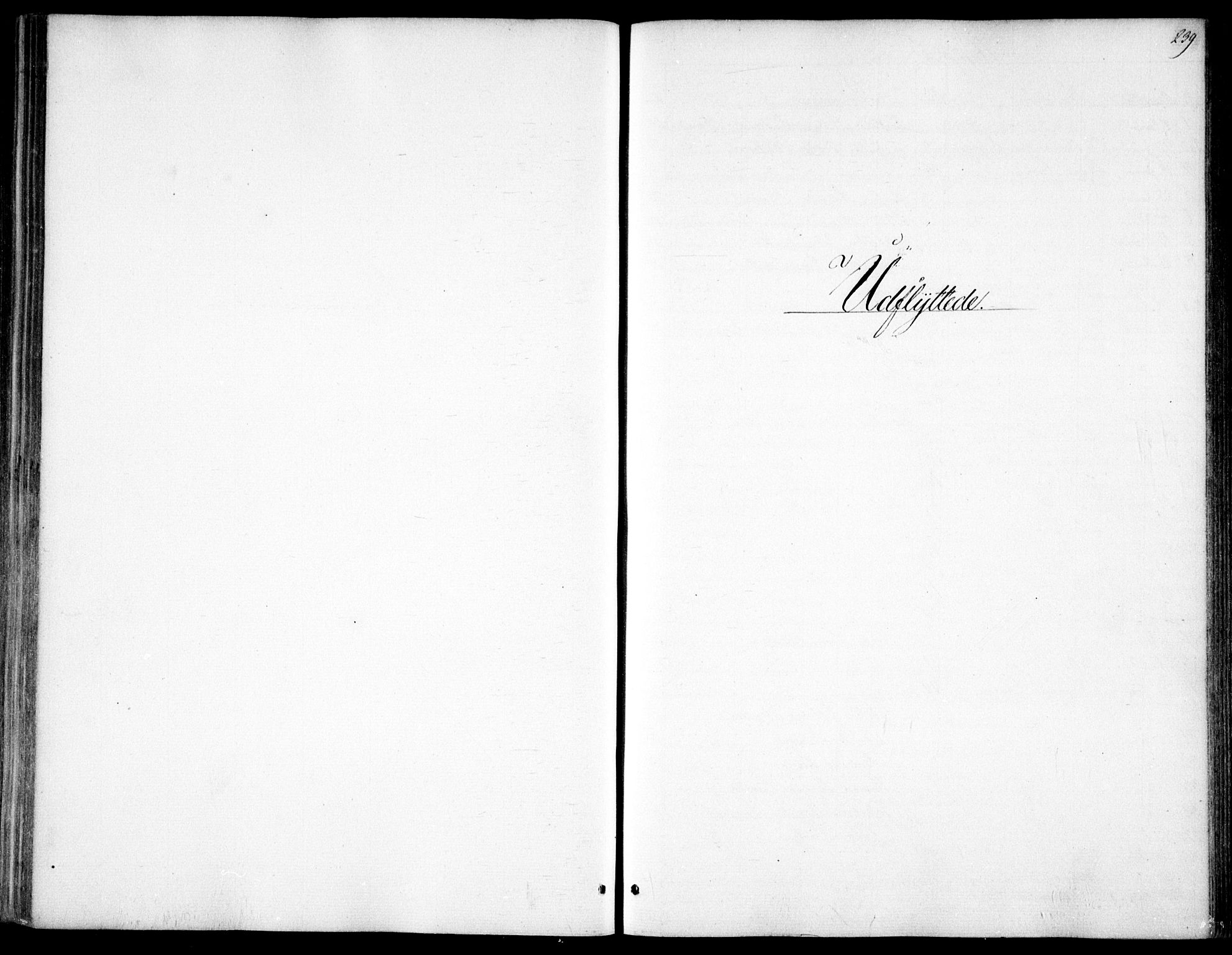 Garnisonsmenigheten Kirkebøker, SAO/A-10846/F/Fa/L0009: Parish register (official) no. 9, 1842-1859, p. 239
