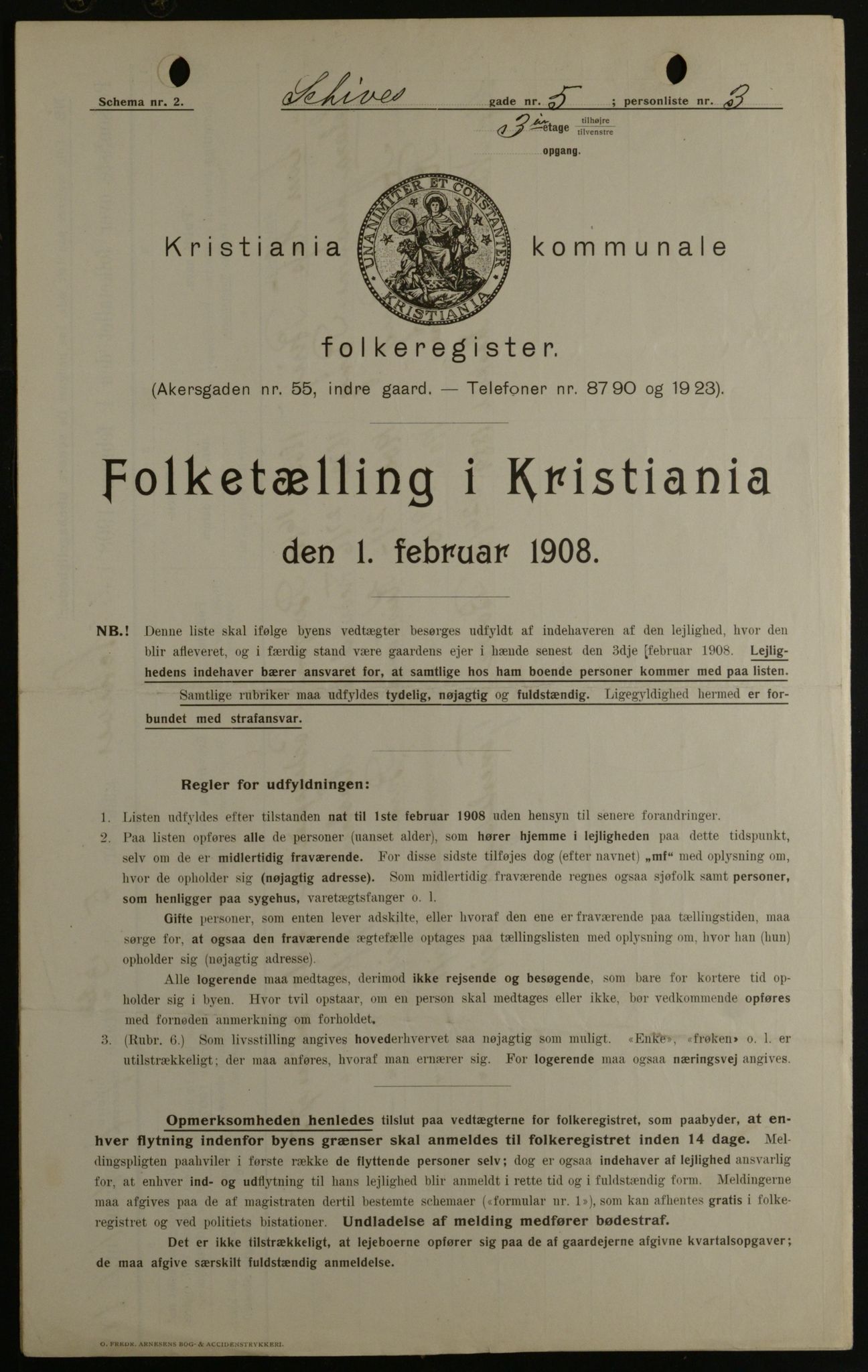 OBA, Municipal Census 1908 for Kristiania, 1908, p. 80737