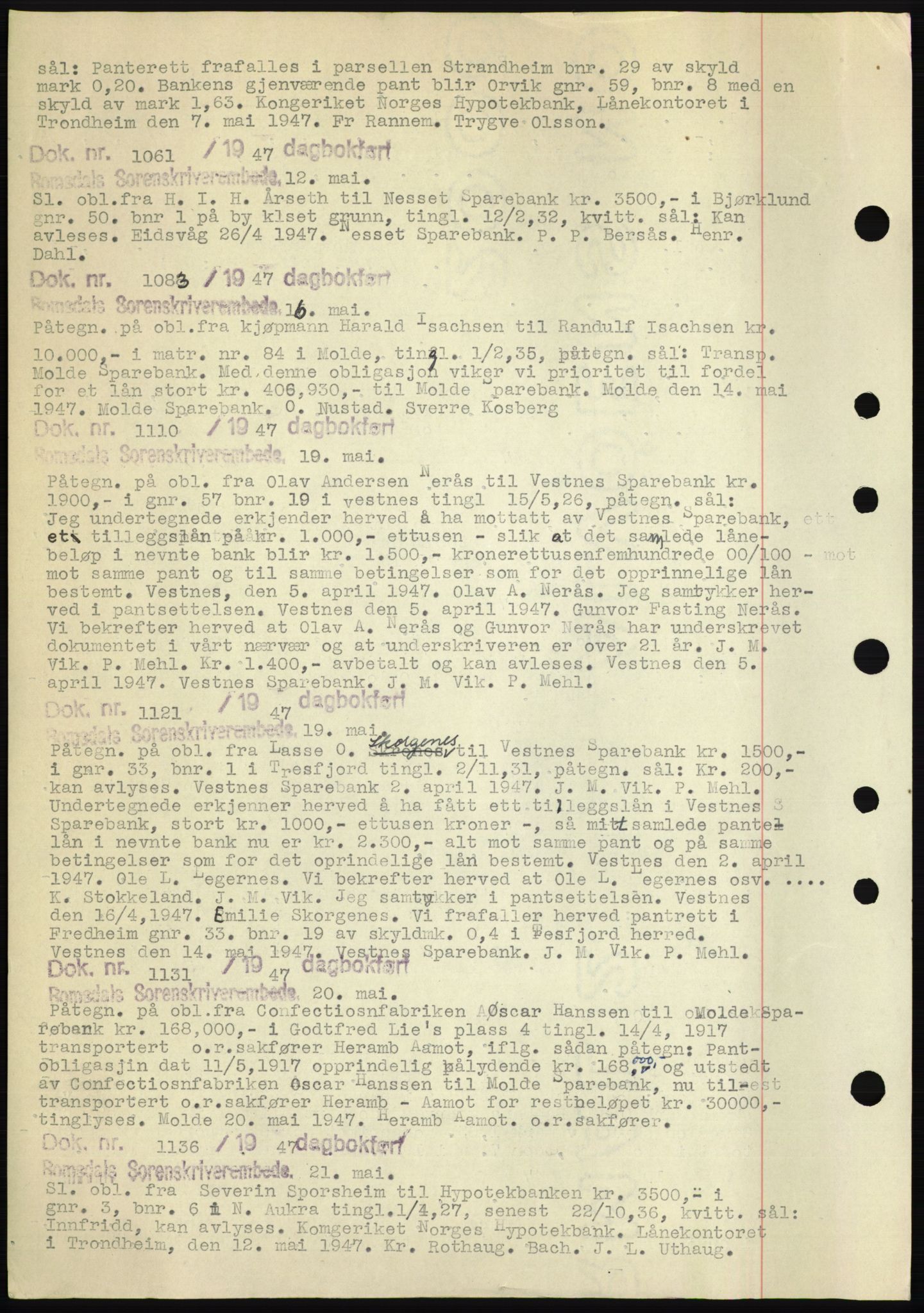 Romsdal sorenskriveri, SAT/A-4149/1/2/2C: Mortgage book no. C1b, 1946-1949, Deed date: 12.05.1947