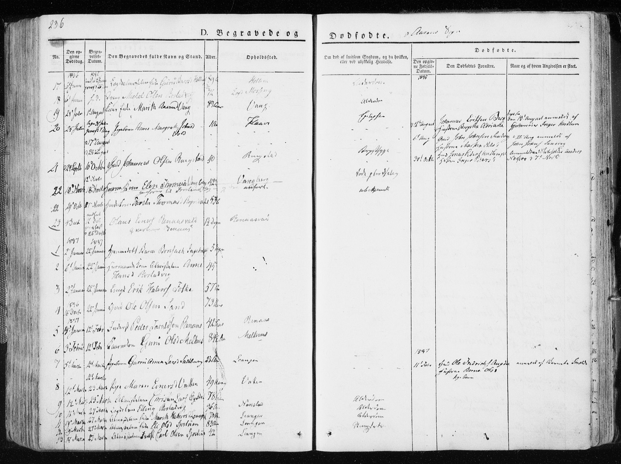 Ministerialprotokoller, klokkerbøker og fødselsregistre - Nord-Trøndelag, SAT/A-1458/713/L0114: Parish register (official) no. 713A05, 1827-1839, p. 236