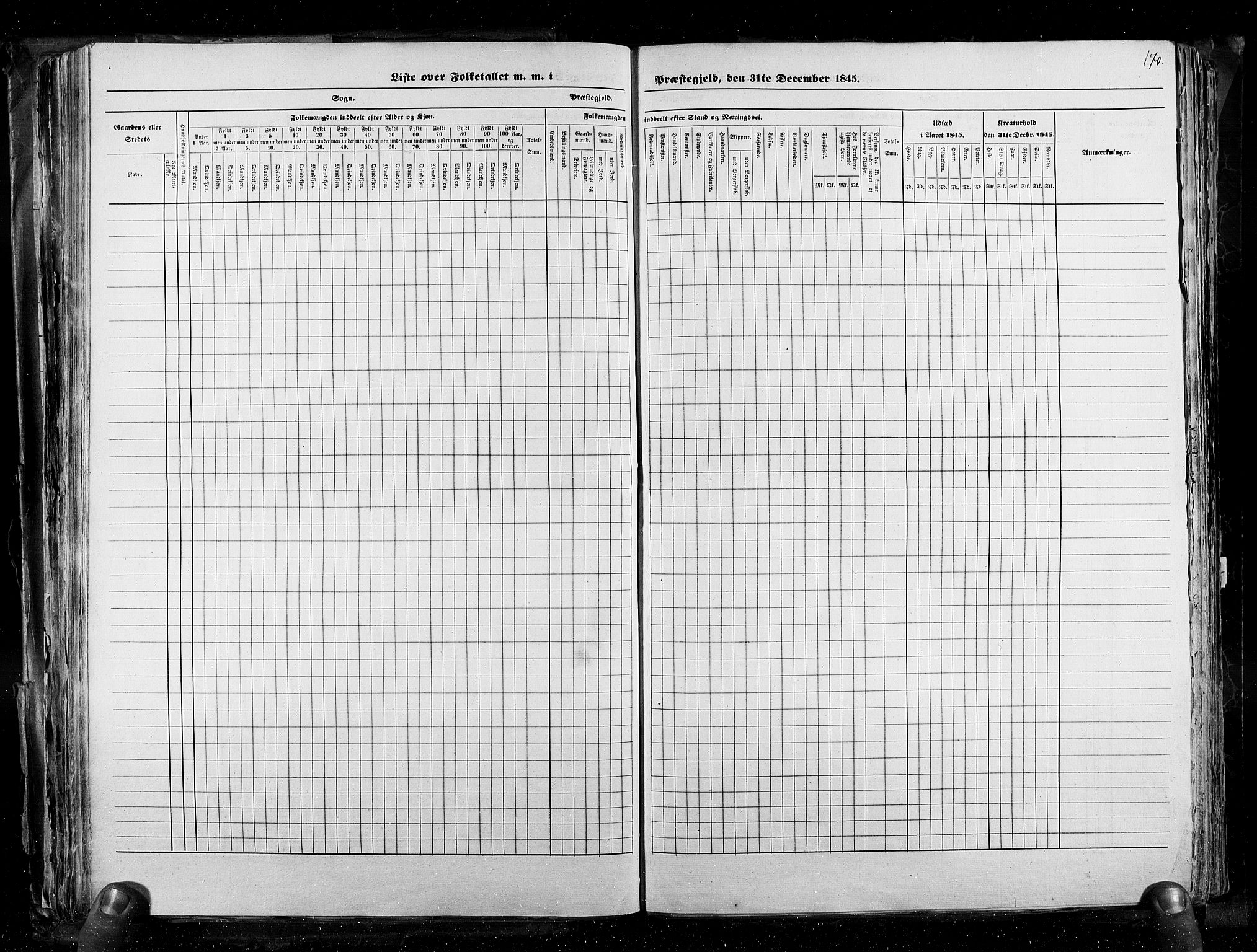 RA, Census 1845, vol. 3: Hedemarken amt og Kristians amt, 1845, p. 170