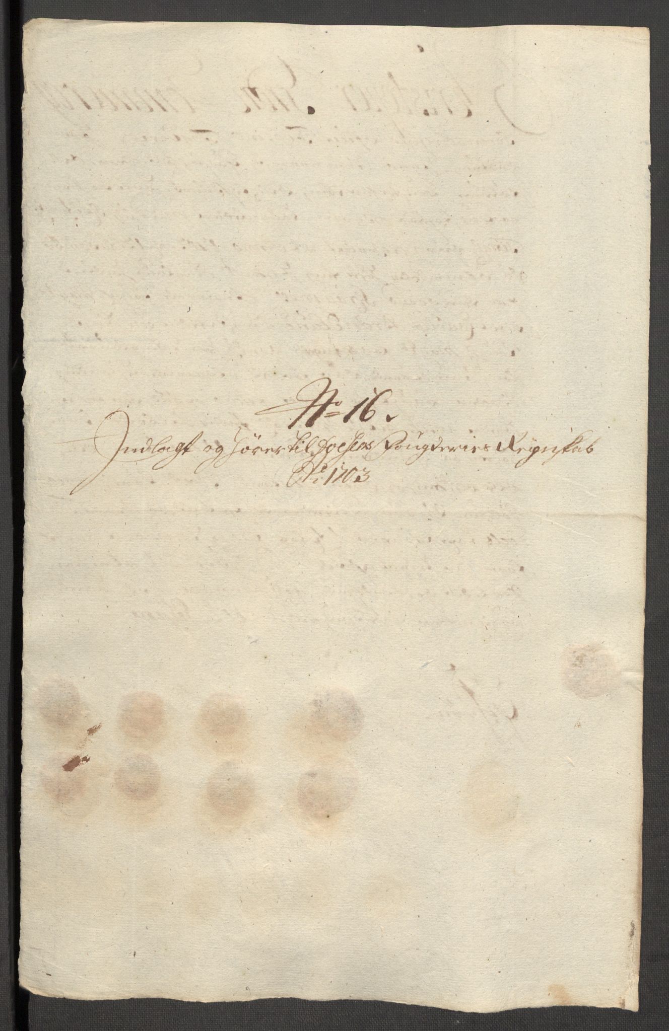 Rentekammeret inntil 1814, Reviderte regnskaper, Fogderegnskap, RA/EA-4092/R57/L3855: Fogderegnskap Fosen, 1702-1703, p. 349