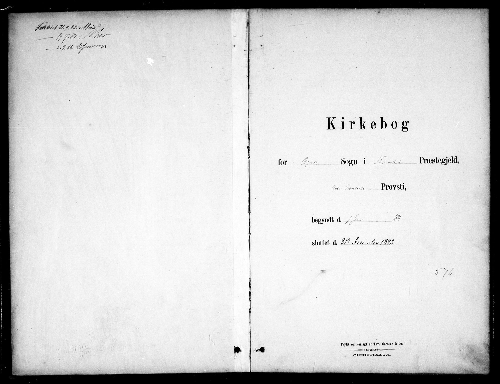 Nannestad prestekontor Kirkebøker, AV/SAO-A-10414a/F/Fc/L0001: Parish register (official) no. III 1, 1881-1892
