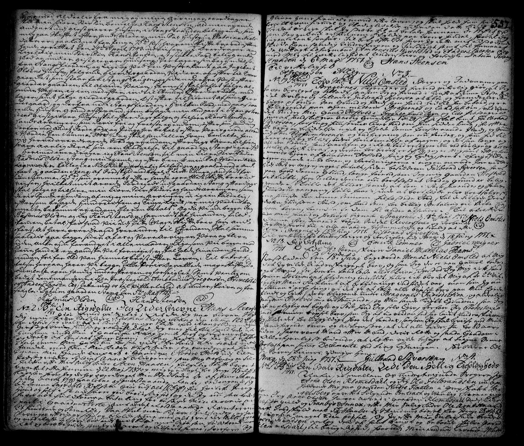 Lier, Røyken og Hurum sorenskriveri, SAKO/A-89/G/Ga/Gaa/L0002: Mortgage book no. II, 1725-1755, p. 557