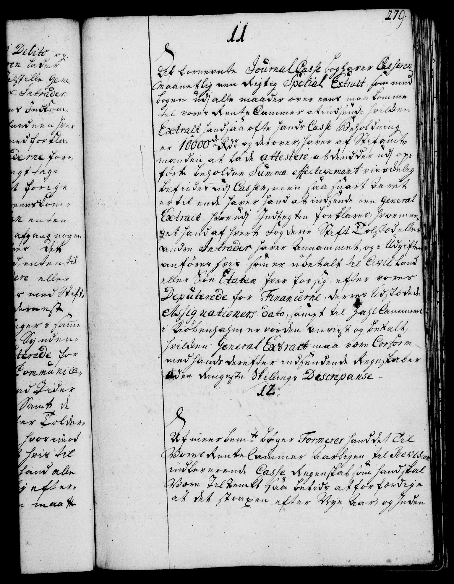 Rentekammeret, Kammerkanselliet, RA/EA-3111/G/Gg/Ggi/L0002: Norsk instruksjonsprotokoll med register (merket RK 53.35), 1729-1751, p. 279