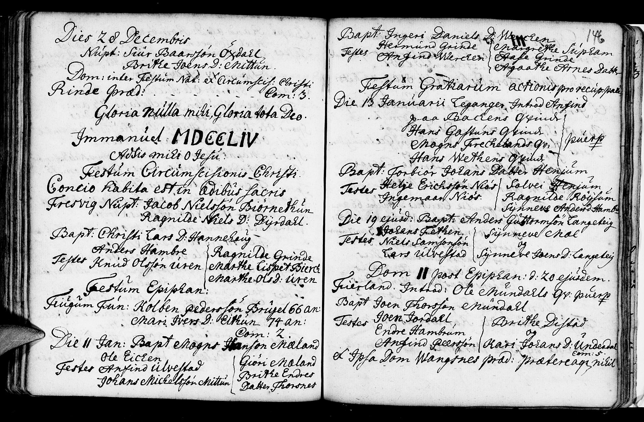 Leikanger sokneprestembete, AV/SAB-A-81001/H/Haa/Haaa/L0002: Parish register (official) no. A 2, 1735-1756, p. 146