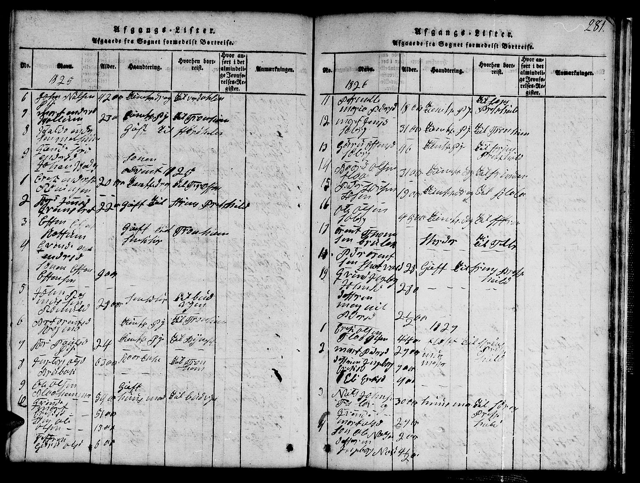 Ministerialprotokoller, klokkerbøker og fødselsregistre - Sør-Trøndelag, SAT/A-1456/691/L1092: Parish register (copy) no. 691C03, 1816-1852, p. 281