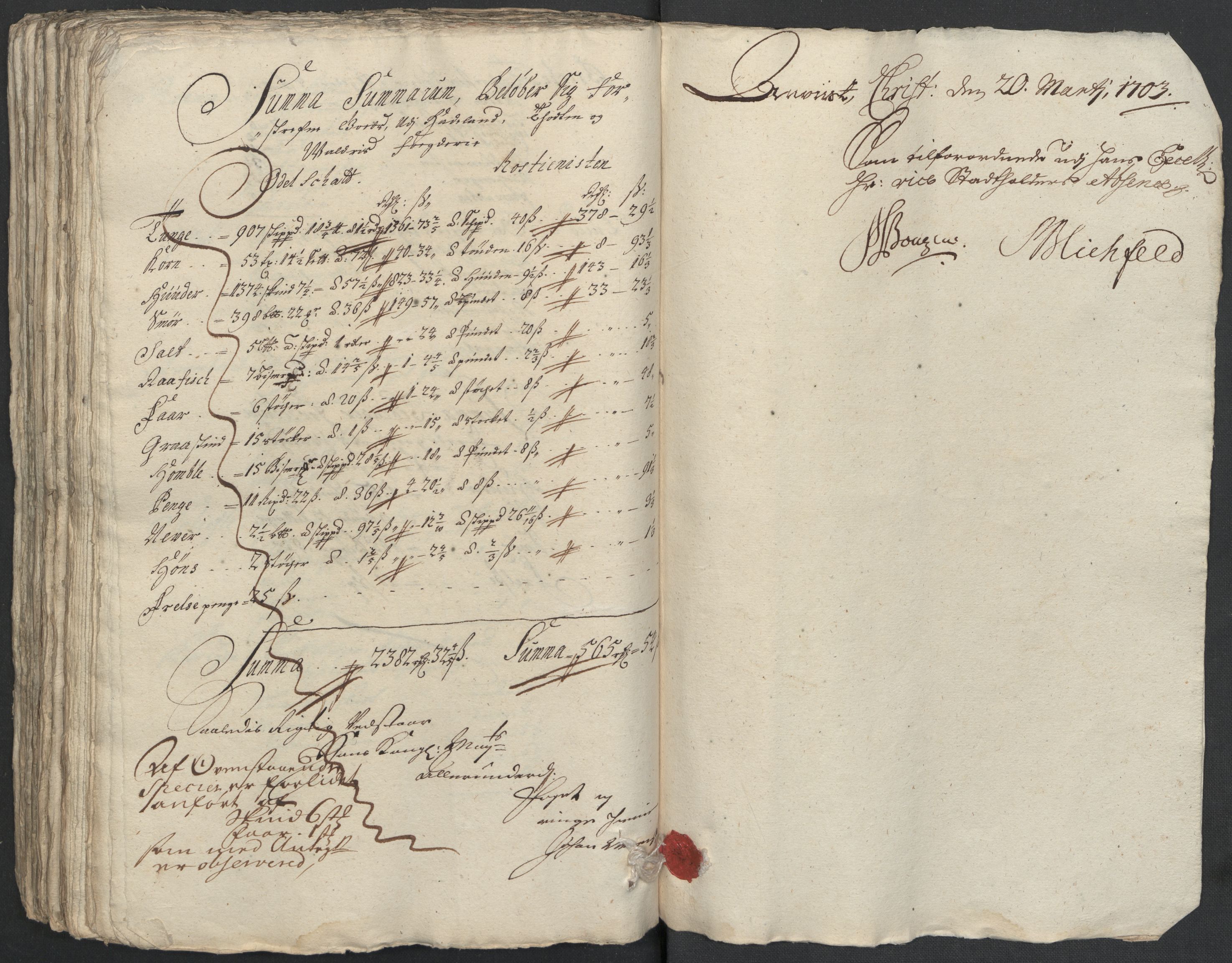 Rentekammeret inntil 1814, Reviderte regnskaper, Fogderegnskap, AV/RA-EA-4092/R18/L1300: Fogderegnskap Hadeland, Toten og Valdres, 1702, p. 206