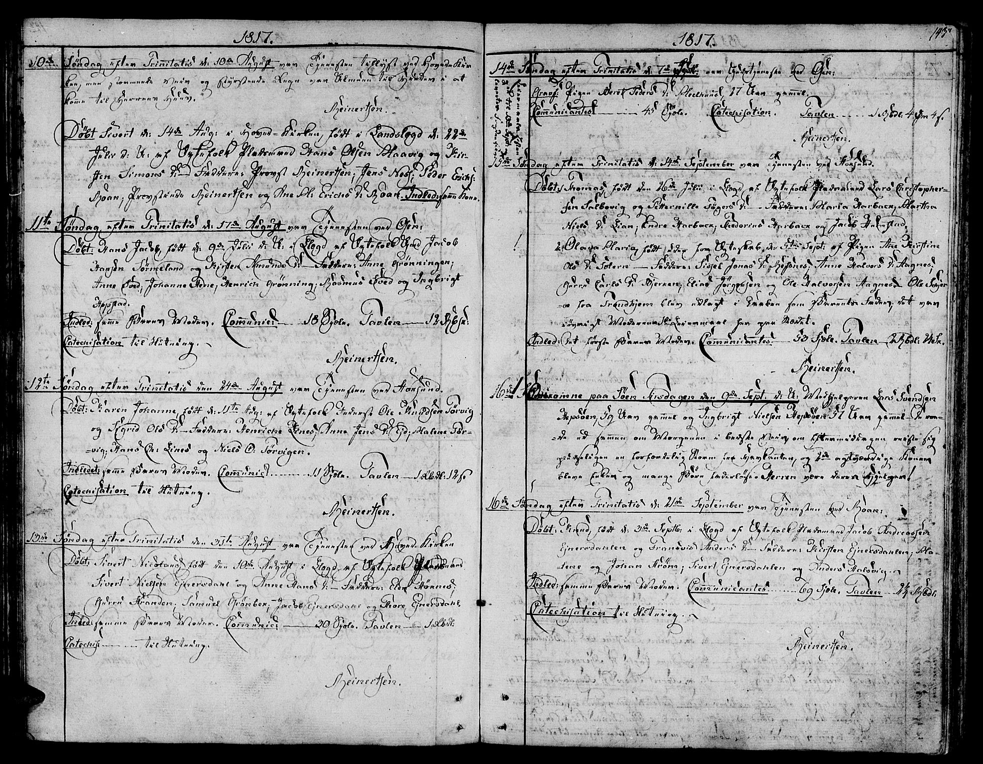 Ministerialprotokoller, klokkerbøker og fødselsregistre - Sør-Trøndelag, SAT/A-1456/657/L0701: Parish register (official) no. 657A02, 1802-1831, p. 143