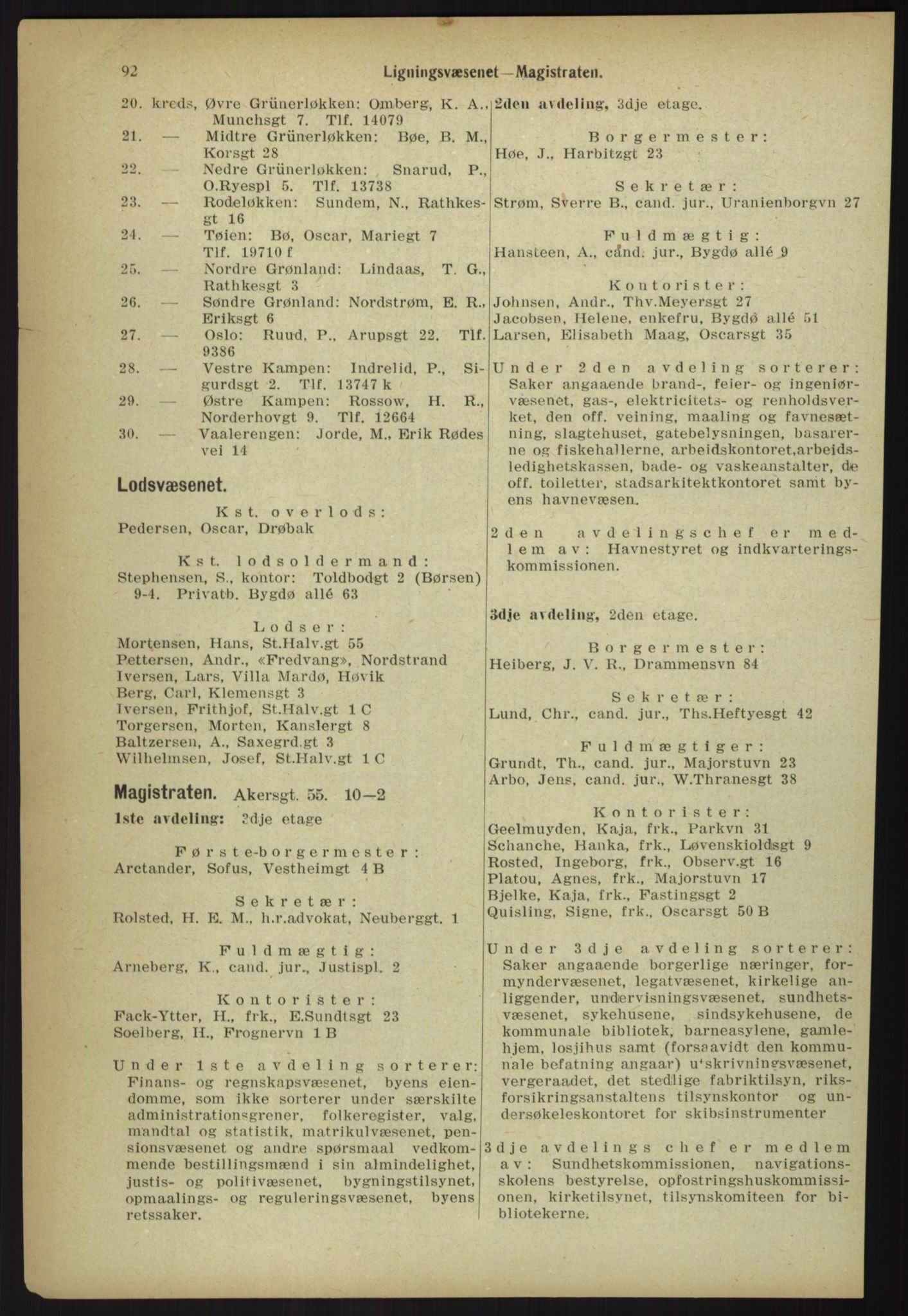 Kristiania/Oslo adressebok, PUBL/-, 1918, p. 99