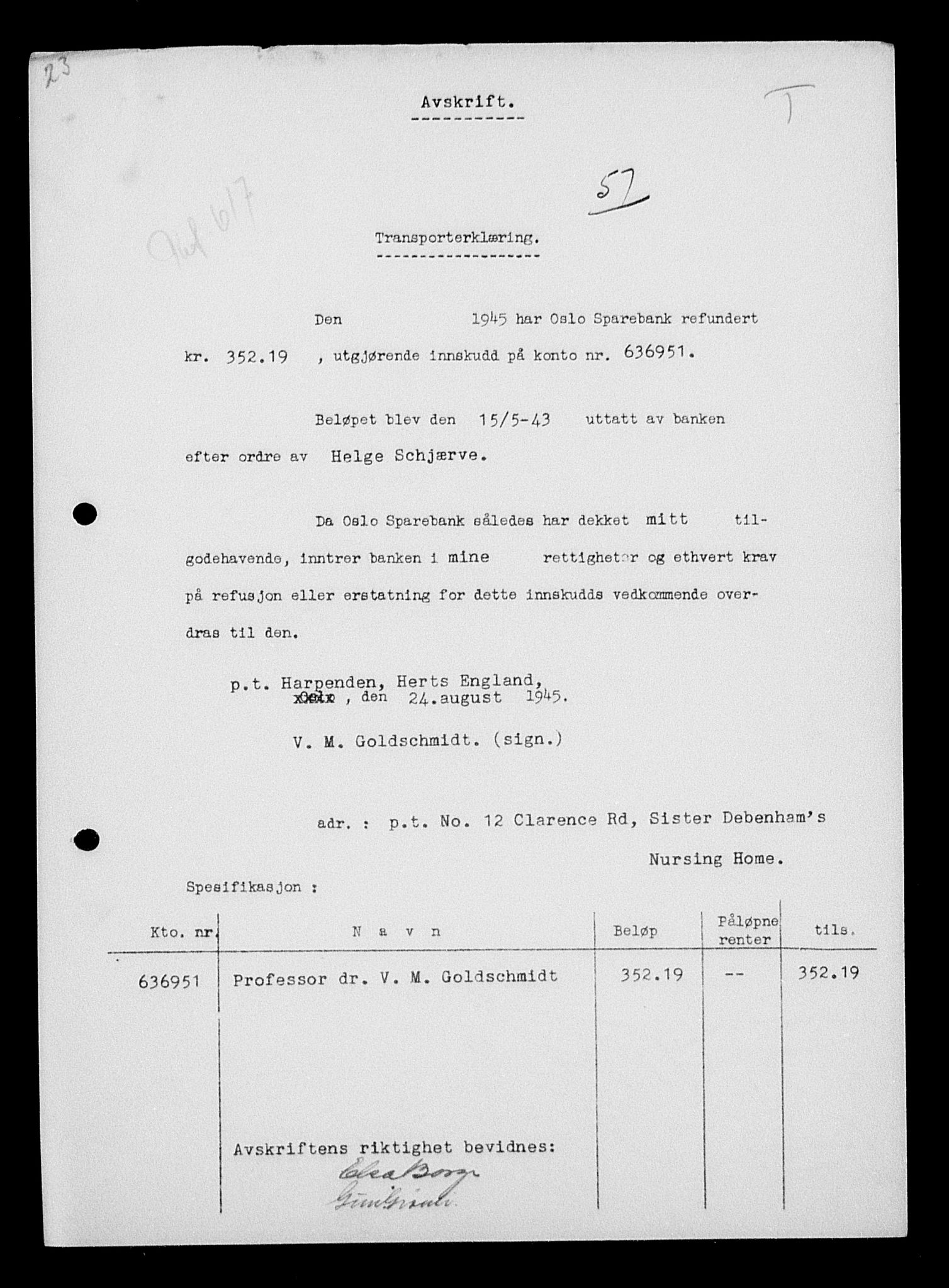 Justisdepartementet, Tilbakeføringskontoret for inndratte formuer, AV/RA-S-1564/H/Hc/Hcc/L0939: --, 1945-1947, p. 537