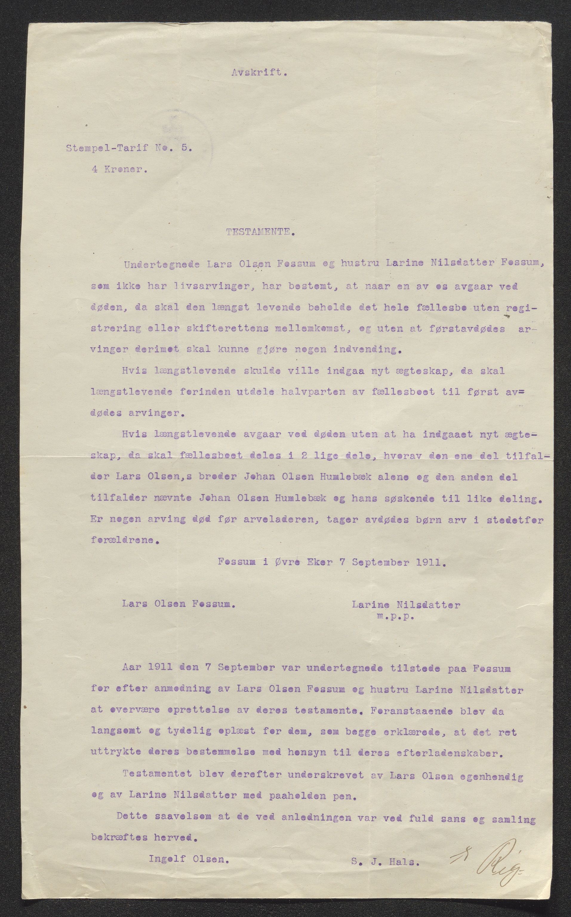 Eiker, Modum og Sigdal sorenskriveri, AV/SAKO-A-123/H/Ha/Hab/L0035: Dødsfallsmeldinger, 1912, p. 154