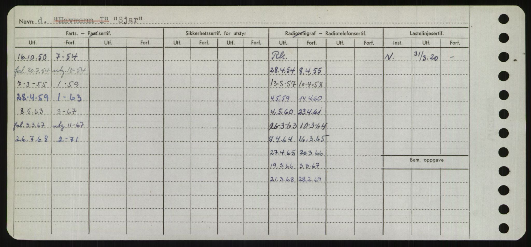 Sjøfartsdirektoratet med forløpere, Skipsmålingen, AV/RA-S-1627/H/Hd/L0033: Fartøy, Sevi-Sjø, p. 314