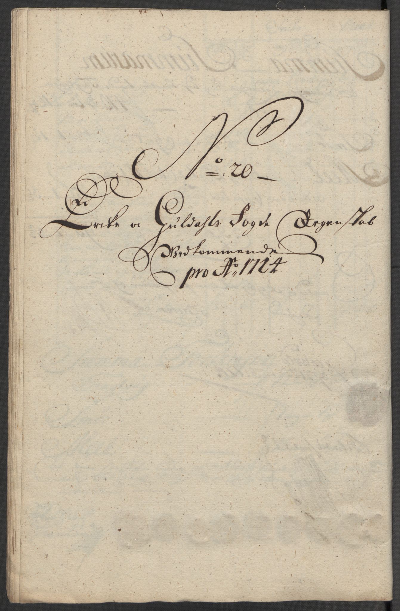 Rentekammeret inntil 1814, Reviderte regnskaper, Fogderegnskap, RA/EA-4092/R60/L3965: Fogderegnskap Orkdal og Gauldal, 1714, p. 193