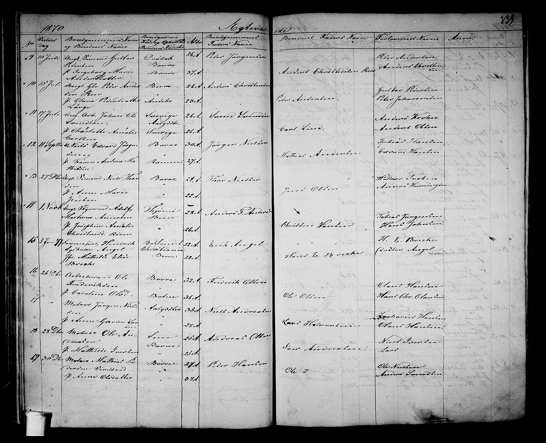 Borre kirkebøker, AV/SAKO-A-338/G/Ga/L0002: Parish register (copy) no. I 2, 1852-1871, p. 339