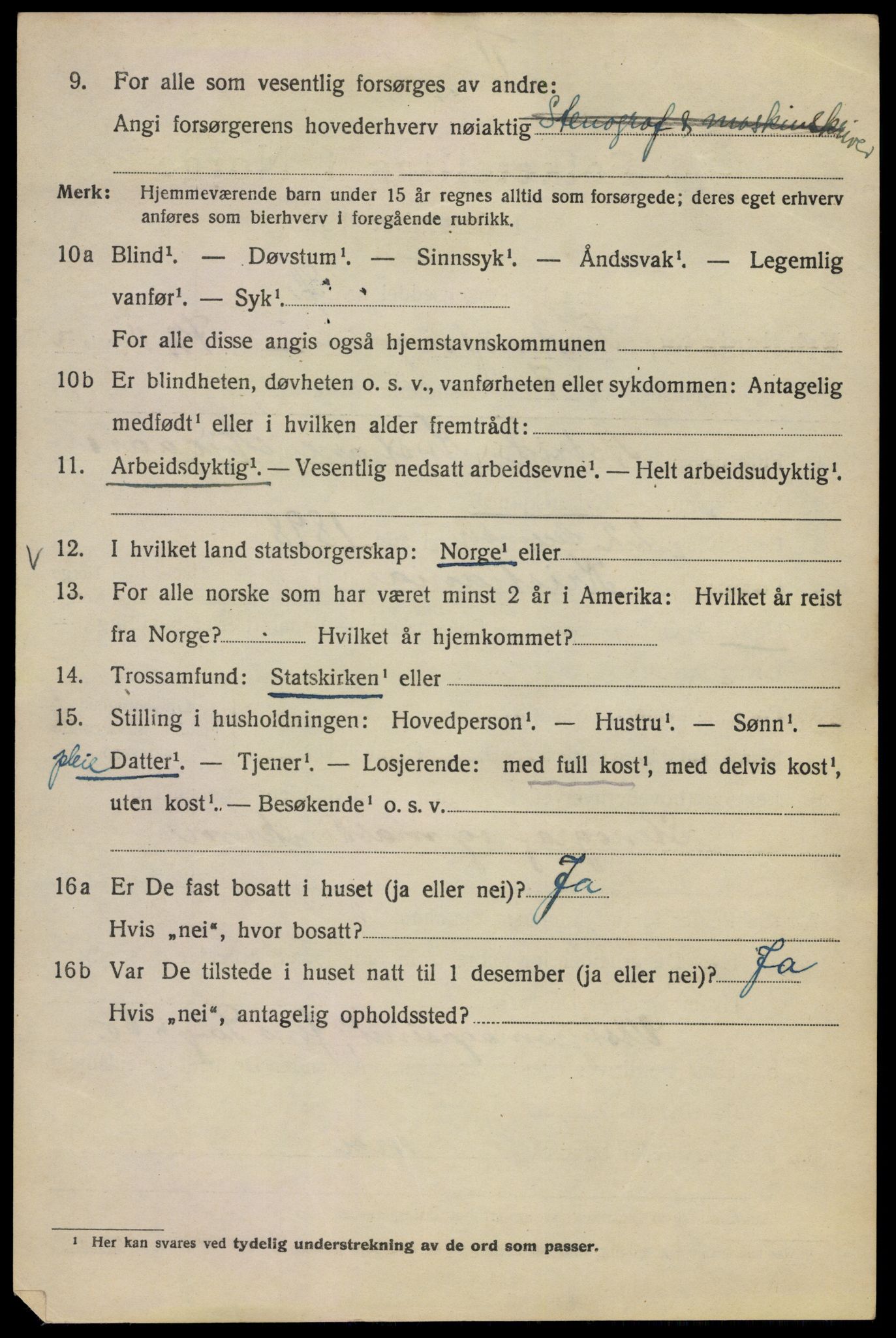 SAO, 1920 census for Kristiania, 1920, p. 237200