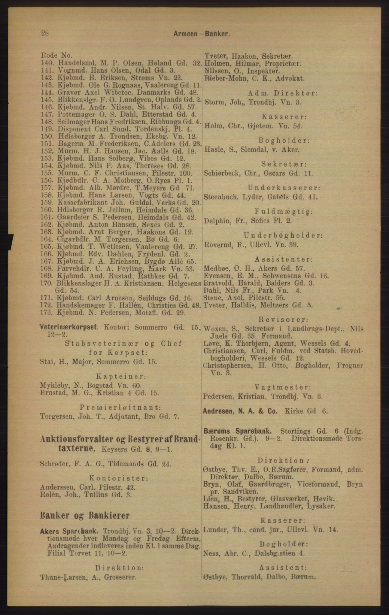 Kristiania/Oslo adressebok, PUBL/-, 1906, p. 28