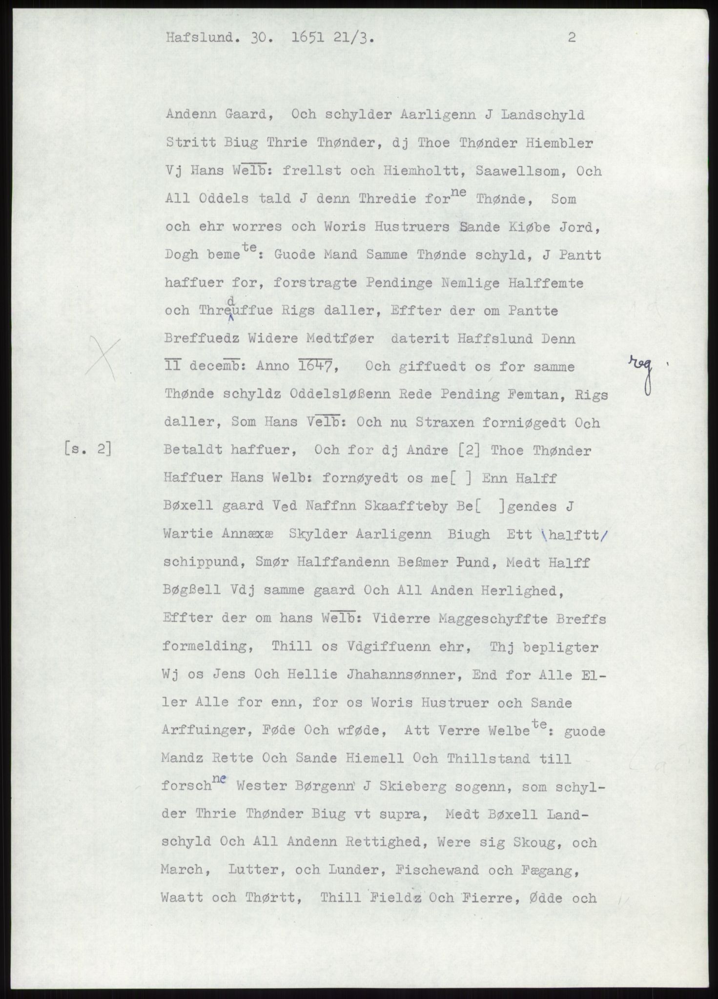 Samlinger til kildeutgivelse, Diplomavskriftsamlingen, AV/RA-EA-4053/H/Ha, p. 249