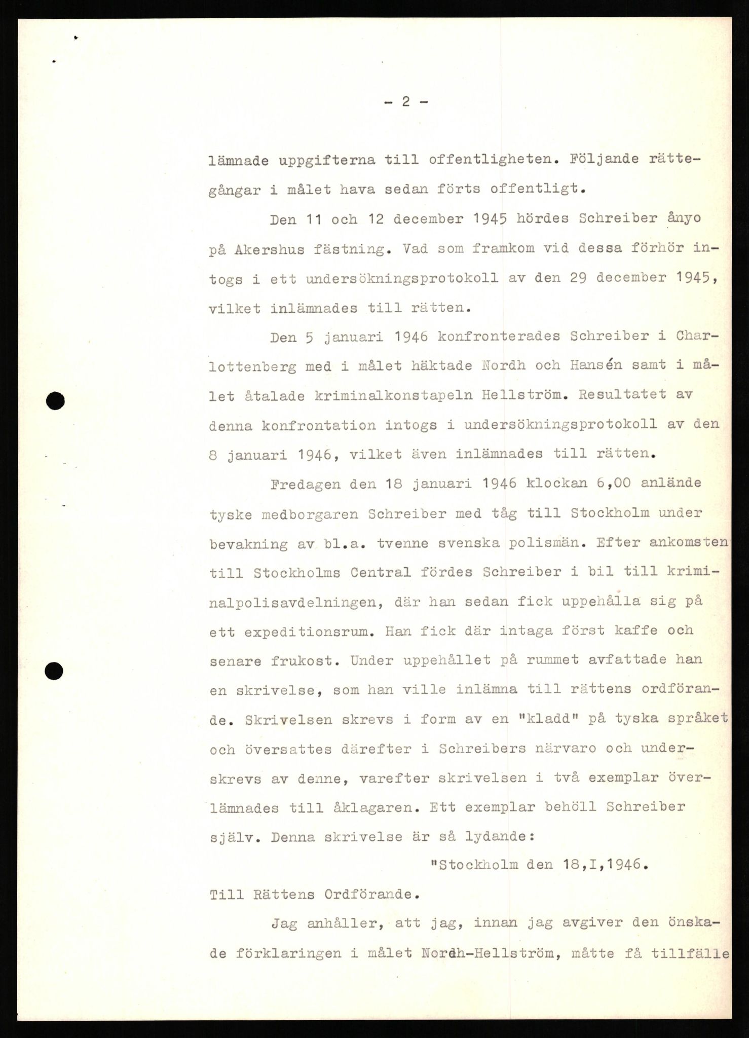 Forsvaret, Forsvarets overkommando II, RA/RAFA-3915/D/Db/L0030: CI Questionaires. Tyske okkupasjonsstyrker i Norge. Tyskere., 1945-1946, p. 236
