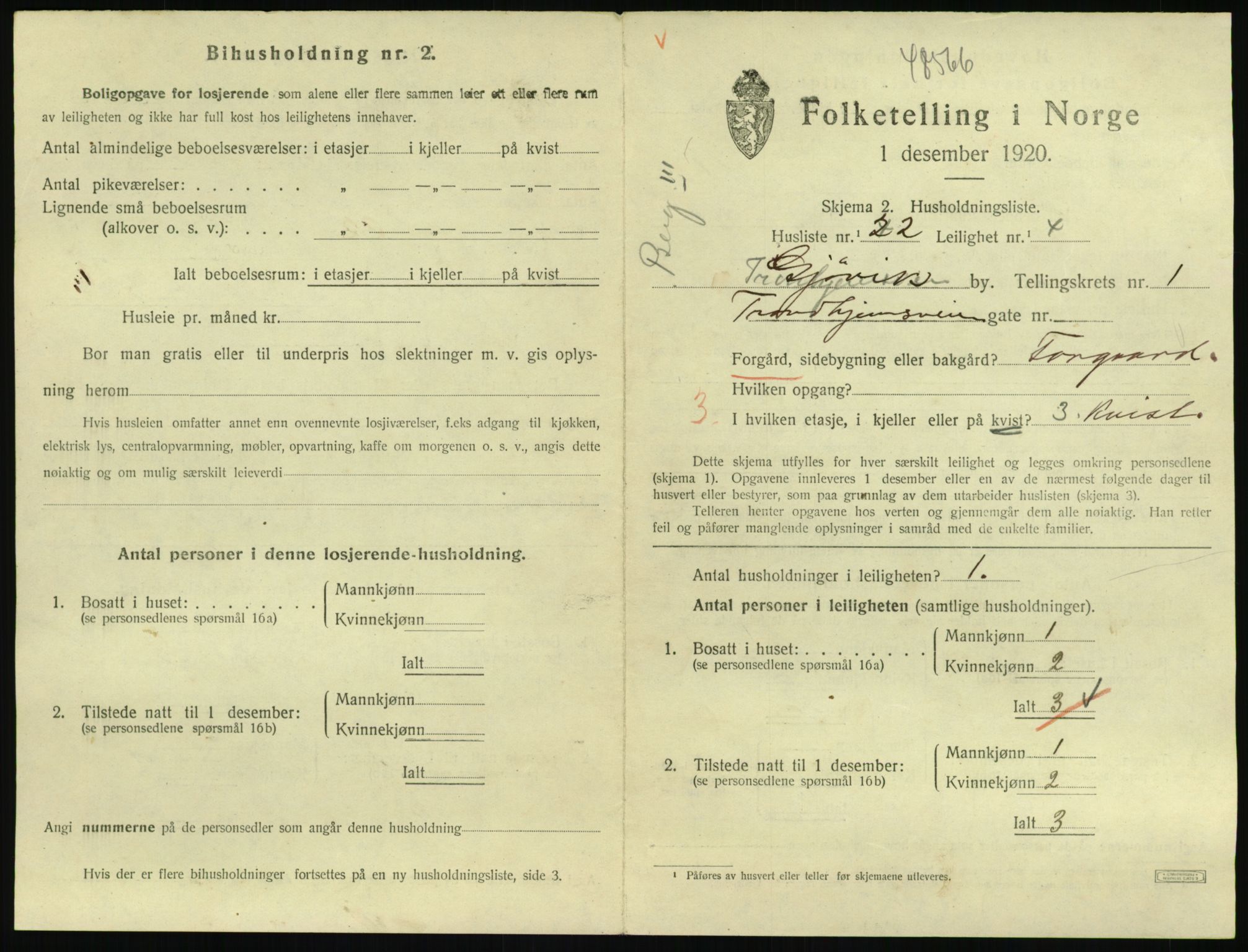 SAH, 1920 census for Gjøvik, 1920, p. 798
