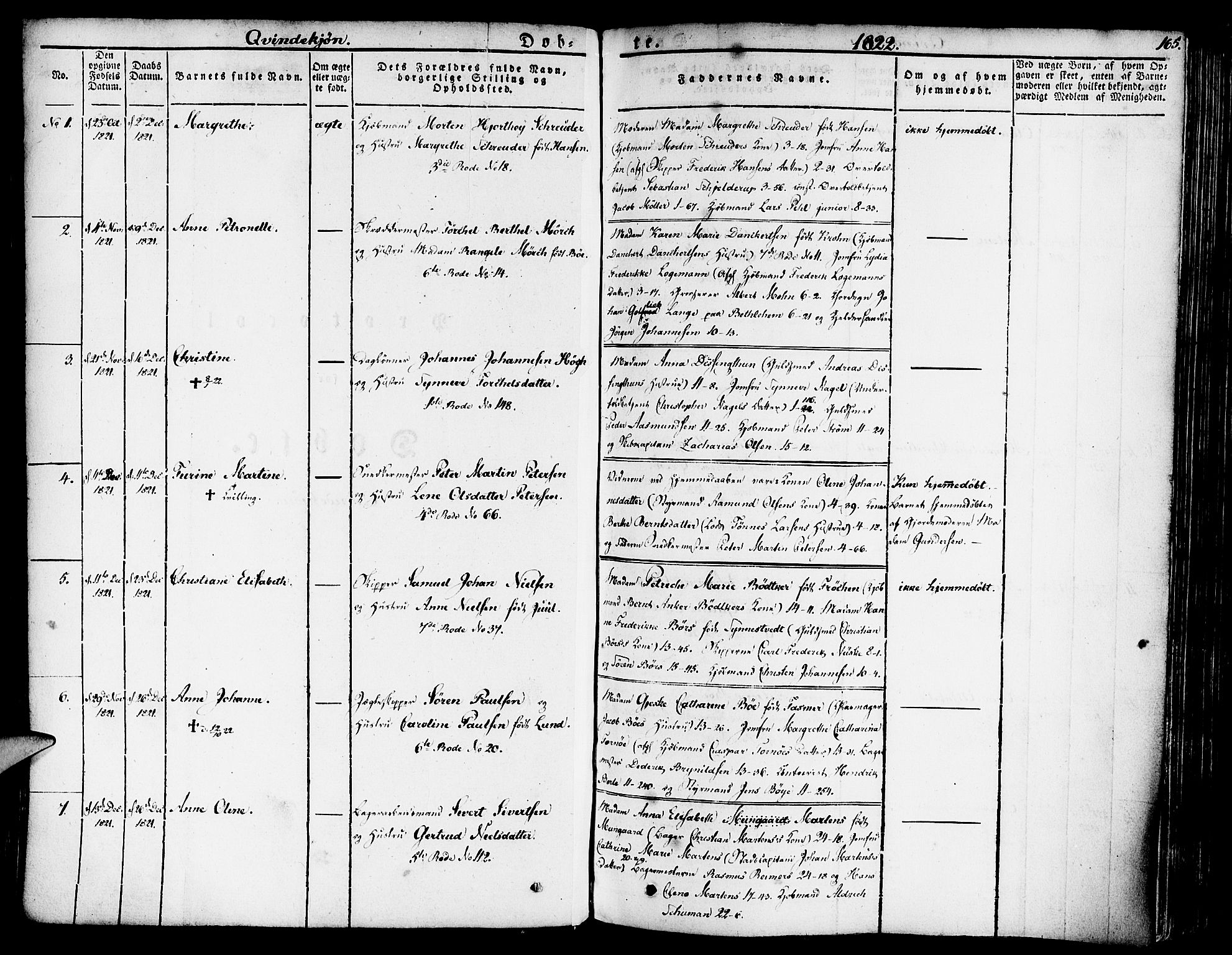 Nykirken Sokneprestembete, AV/SAB-A-77101/H/Haa/L0012: Parish register (official) no. A 12, 1821-1844, p. 165