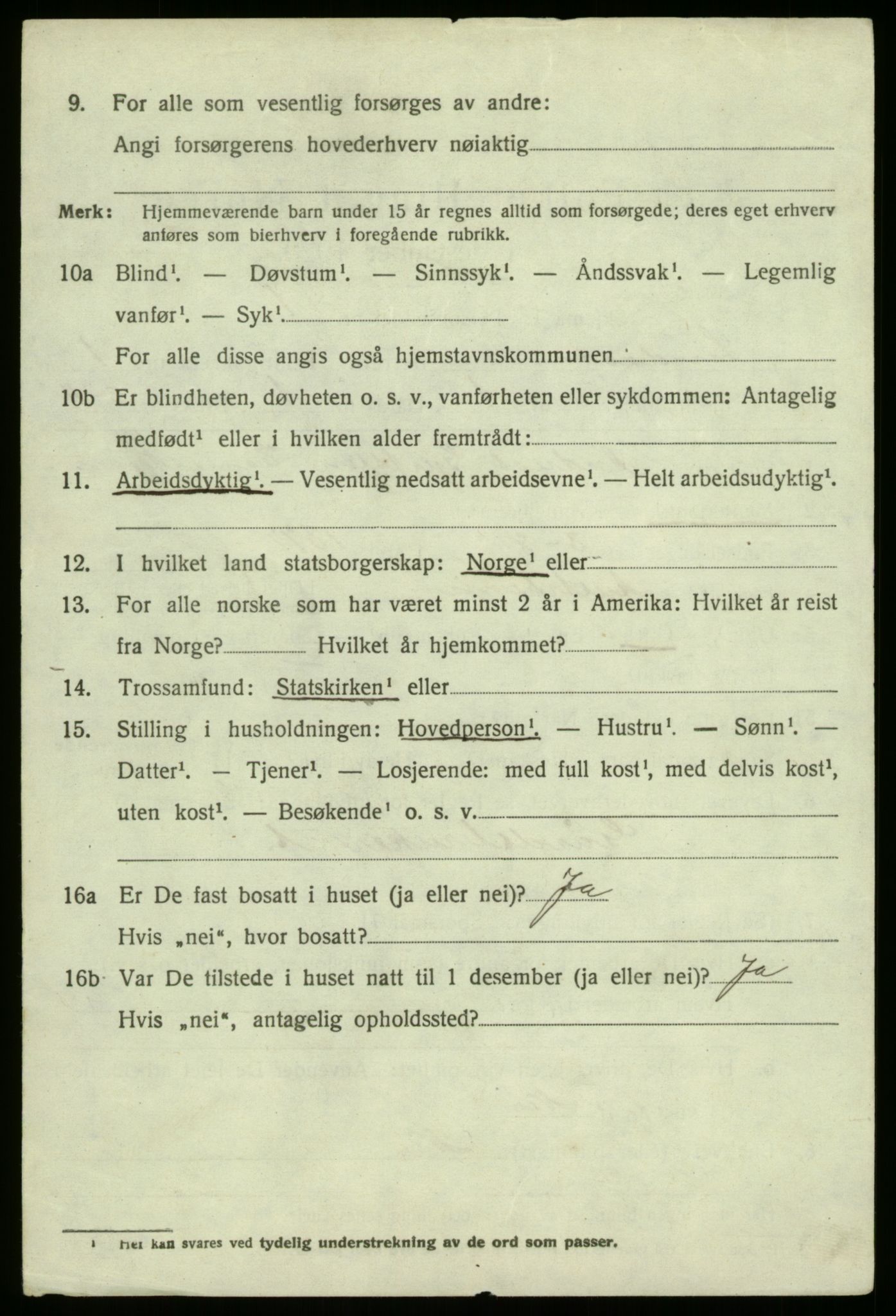 SAB, 1920 census for Lindås, 1920, p. 1432