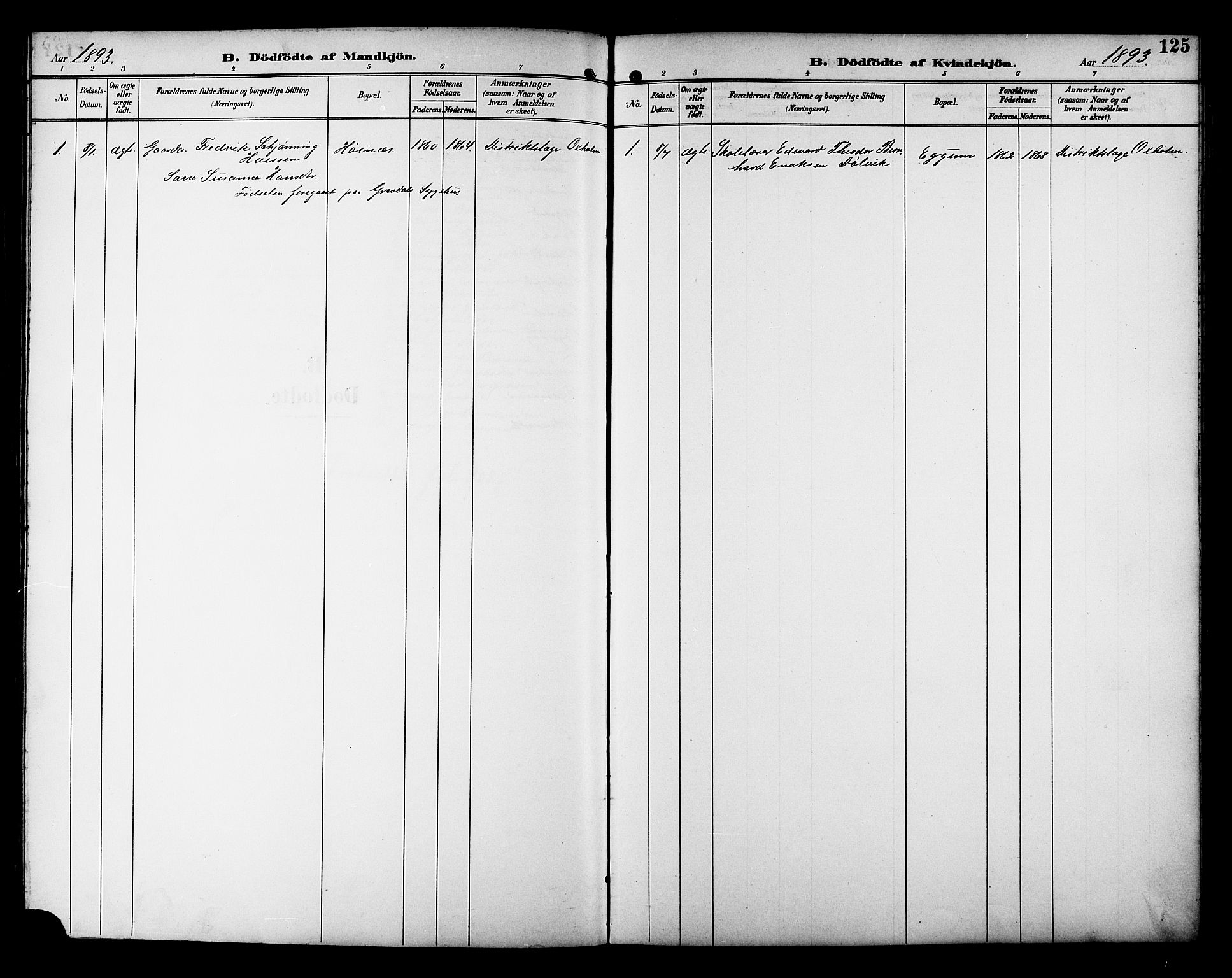 Ministerialprotokoller, klokkerbøker og fødselsregistre - Nordland, AV/SAT-A-1459/880/L1141: Parish register (copy) no. 880C03, 1893-1928, p. 125