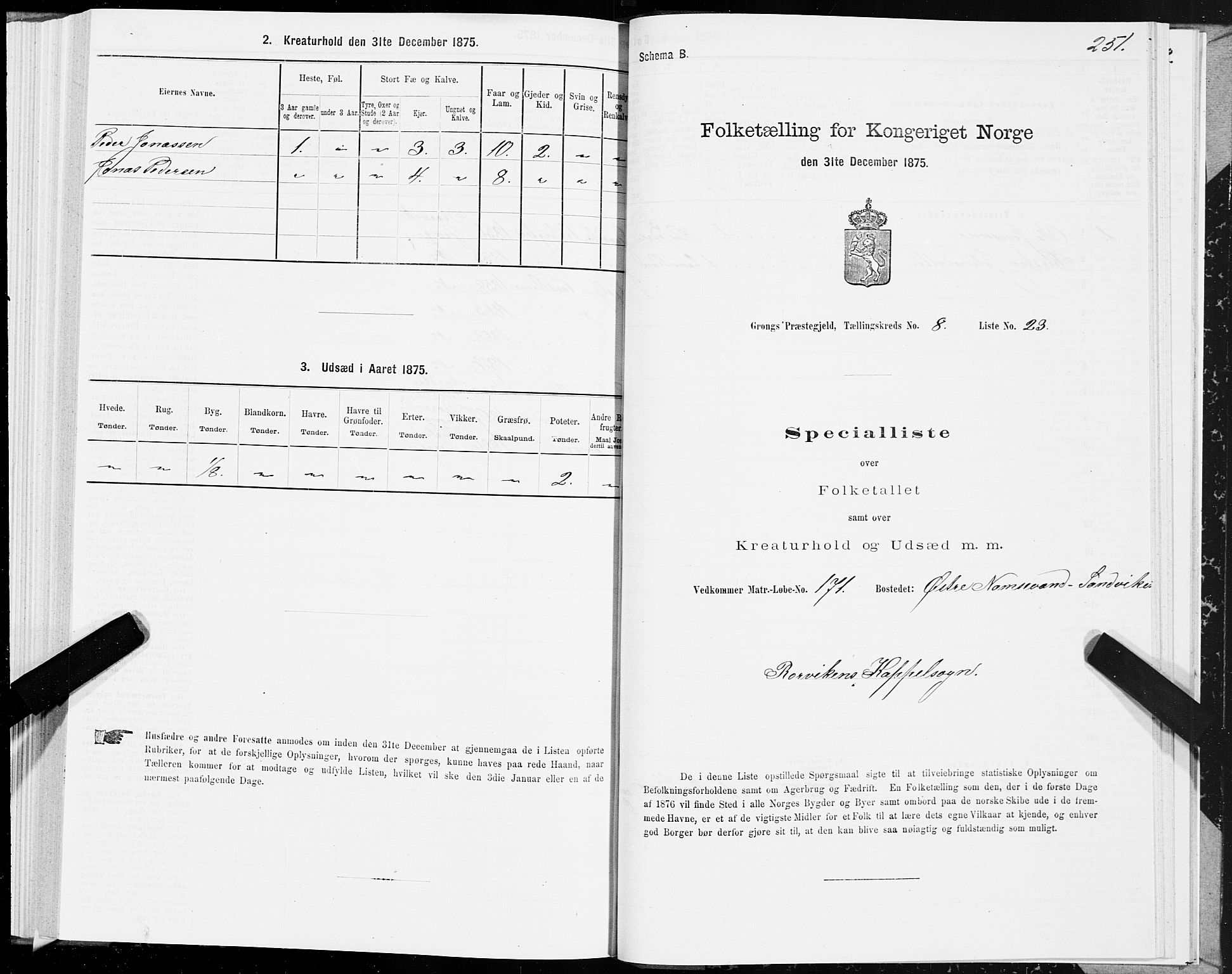 SAT, 1875 census for 1742P Grong, 1875, p. 4251