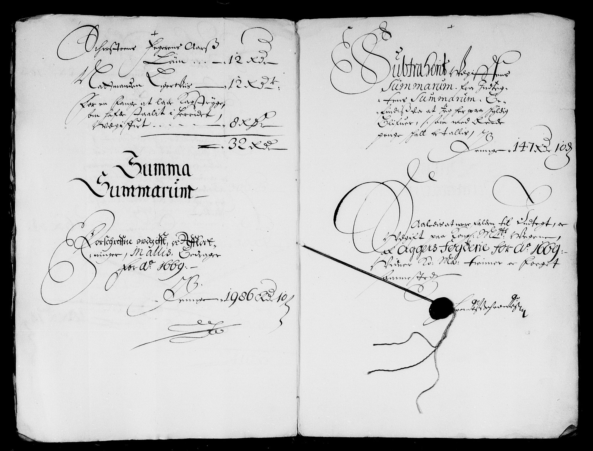 Rentekammeret inntil 1814, Reviderte regnskaper, Stiftamtstueregnskaper, Landkommissariatet på Akershus og Akershus stiftamt, AV/RA-EA-5869/R/Rb/L0064: Akershus stiftamt, 1669