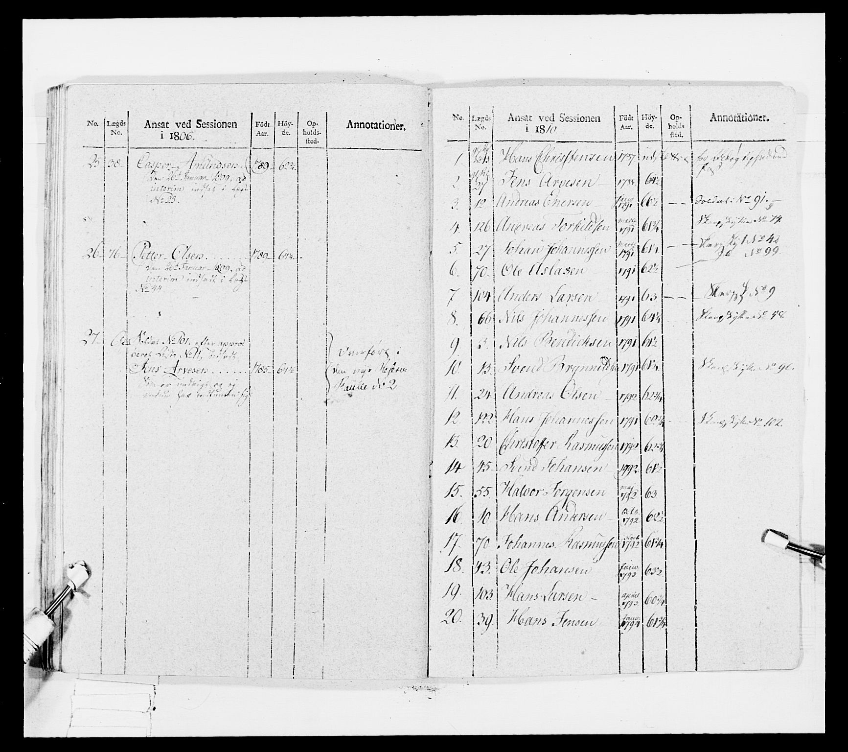 Generalitets- og kommissariatskollegiet, Det kongelige norske kommissariatskollegium, RA/EA-5420/E/Eh/L0034: Nordafjelske gevorbne infanteriregiment, 1810, p. 490