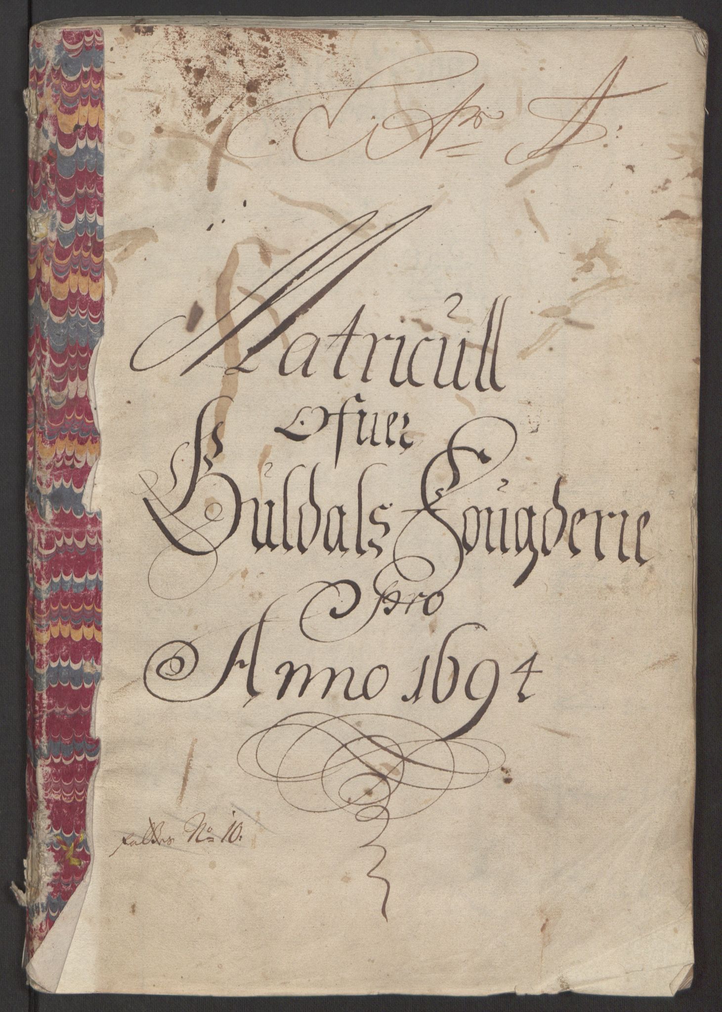 Rentekammeret inntil 1814, Reviderte regnskaper, Fogderegnskap, RA/EA-4092/R60/L3944: Fogderegnskap Orkdal og Gauldal, 1694, p. 260