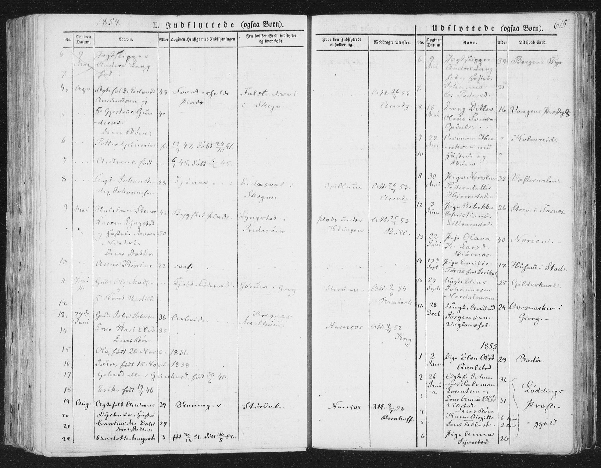 Ministerialprotokoller, klokkerbøker og fødselsregistre - Nord-Trøndelag, SAT/A-1458/764/L0552: Parish register (official) no. 764A07b, 1824-1865, p. 615