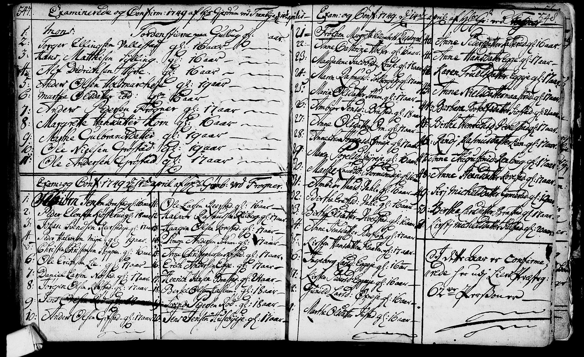 Lier kirkebøker, SAKO/A-230/F/Fa/L0003: Parish register (official) no. I 3, 1727-1748, p. 547-548
