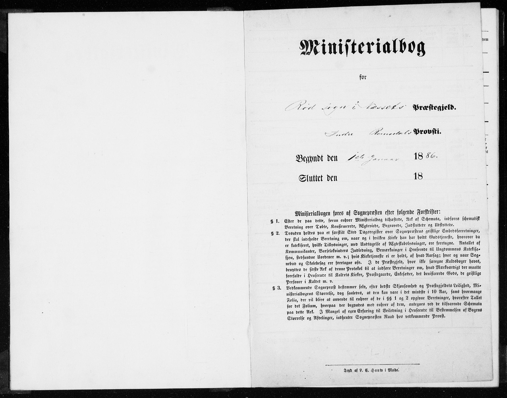 Ministerialprotokoller, klokkerbøker og fødselsregistre - Møre og Romsdal, SAT/A-1454/551/L0631: Parish register (copy) no. 551C03, 1886-1894