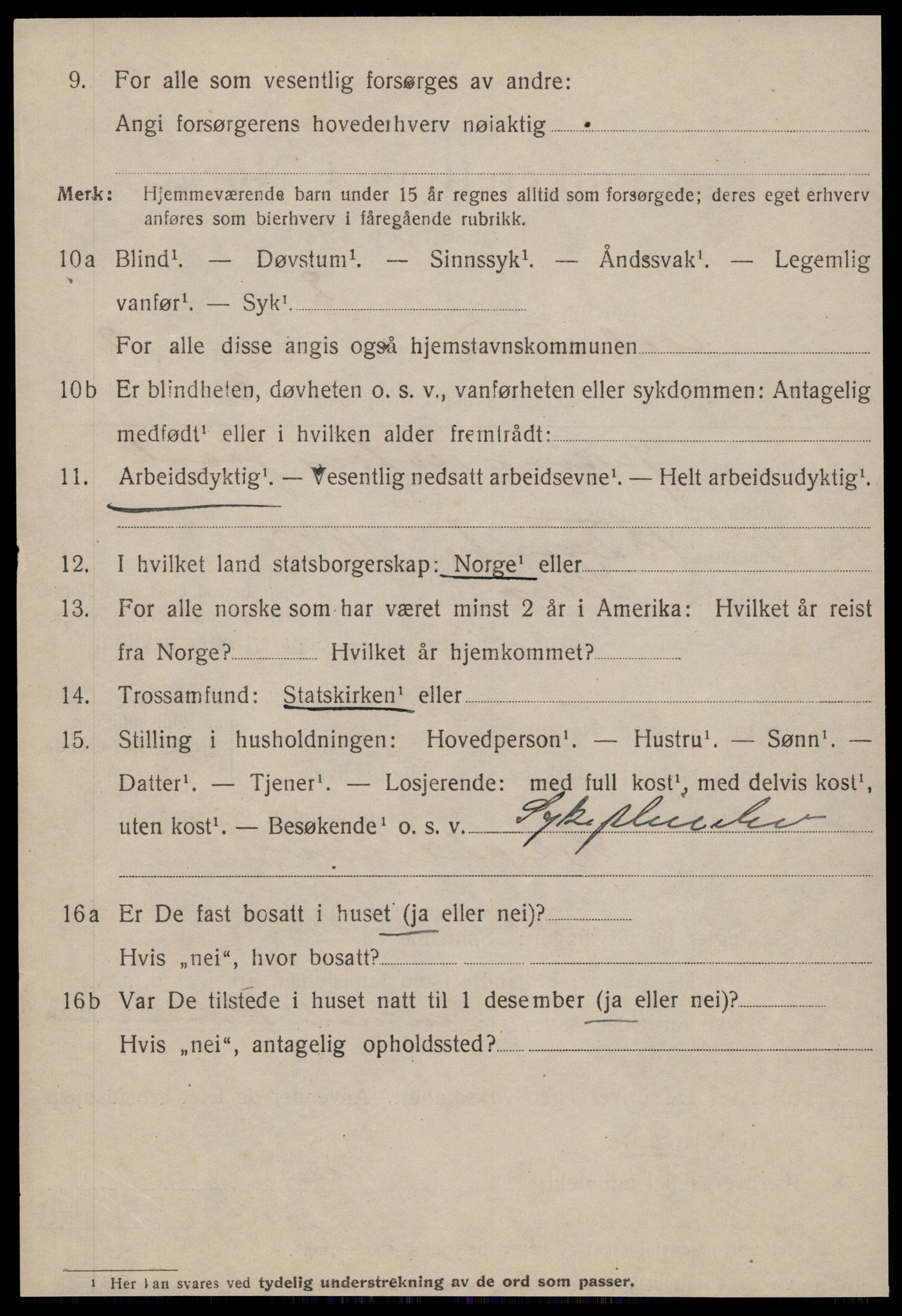 SAT, 1920 census for Ålesund, 1920, p. 10877