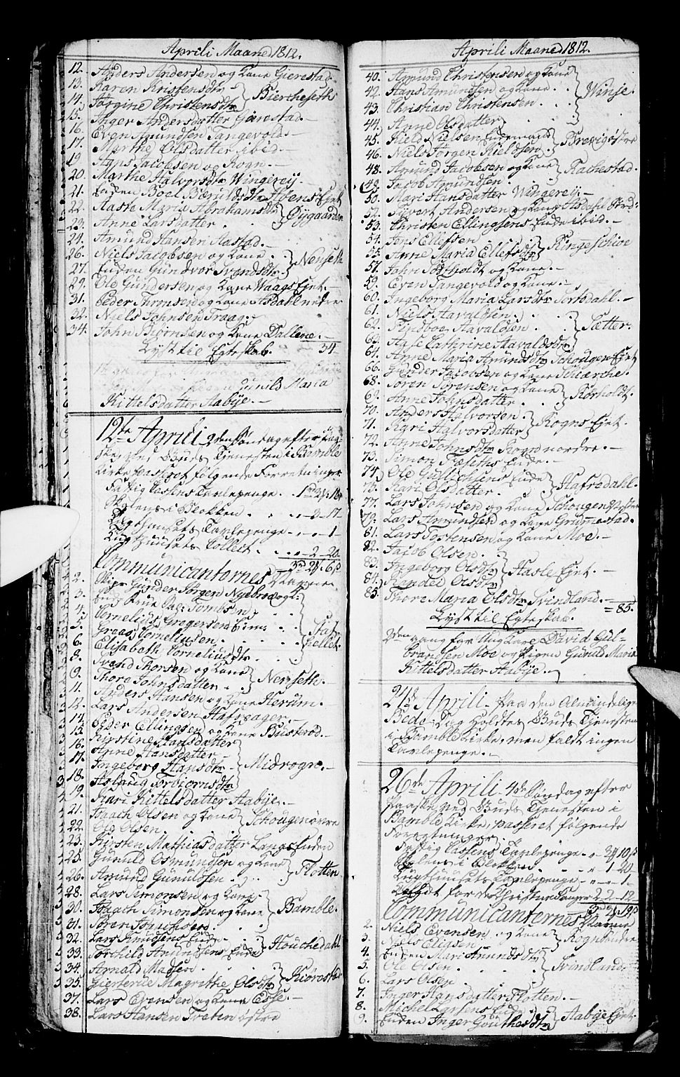 Bamble kirkebøker, AV/SAKO-A-253/G/Ga/L0004: Parish register (copy) no. I 4, 1808-1814