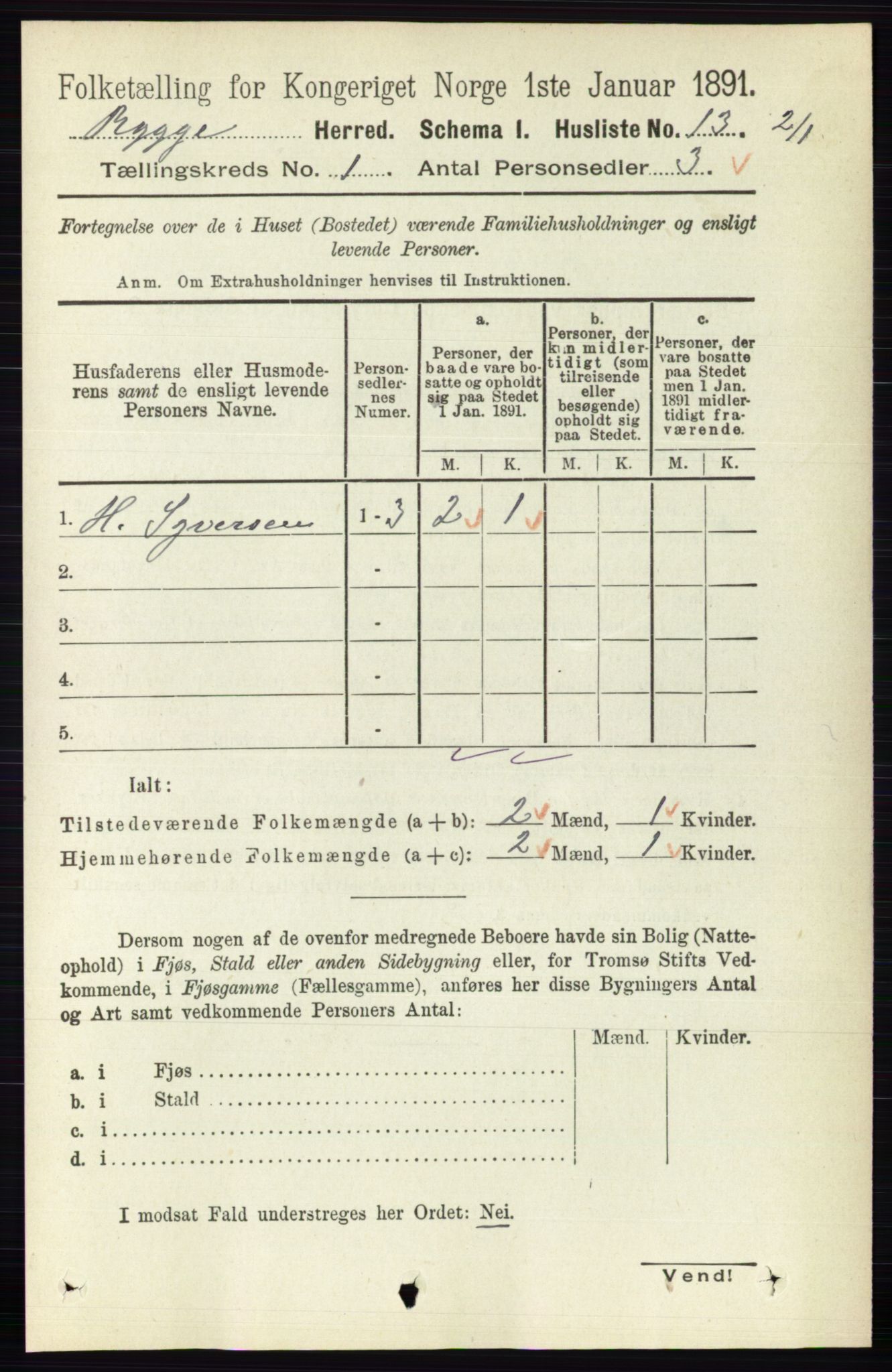 RA, 1891 census for 0136 Rygge, 1891, p. 35