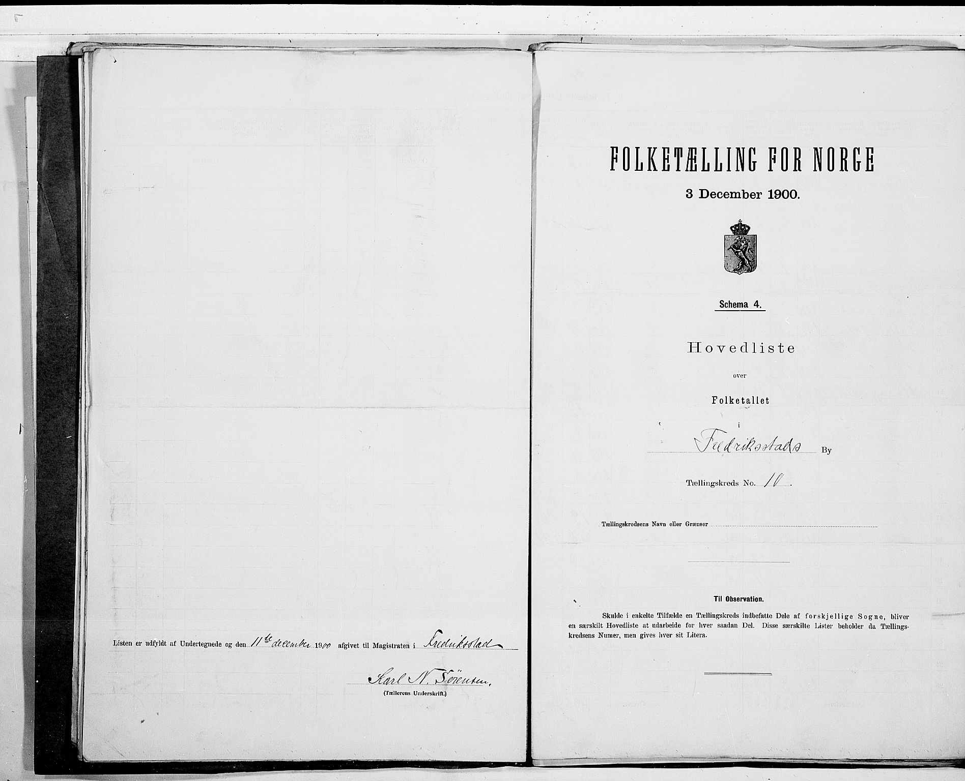 SAO, 1900 census for Fredrikstad, 1900, p. 22