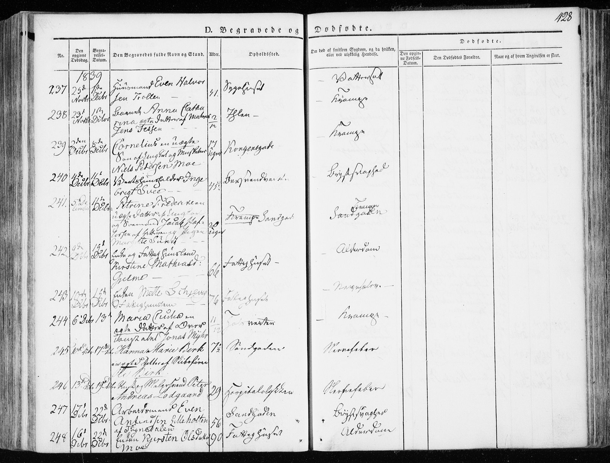 Ministerialprotokoller, klokkerbøker og fødselsregistre - Sør-Trøndelag, AV/SAT-A-1456/601/L0047: Parish register (official) no. 601A15, 1831-1839, p. 428