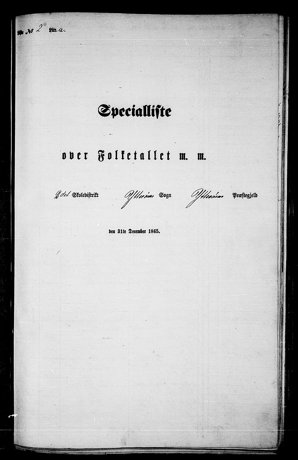 RA, 1865 census for Ytterøy, 1865, p. 40