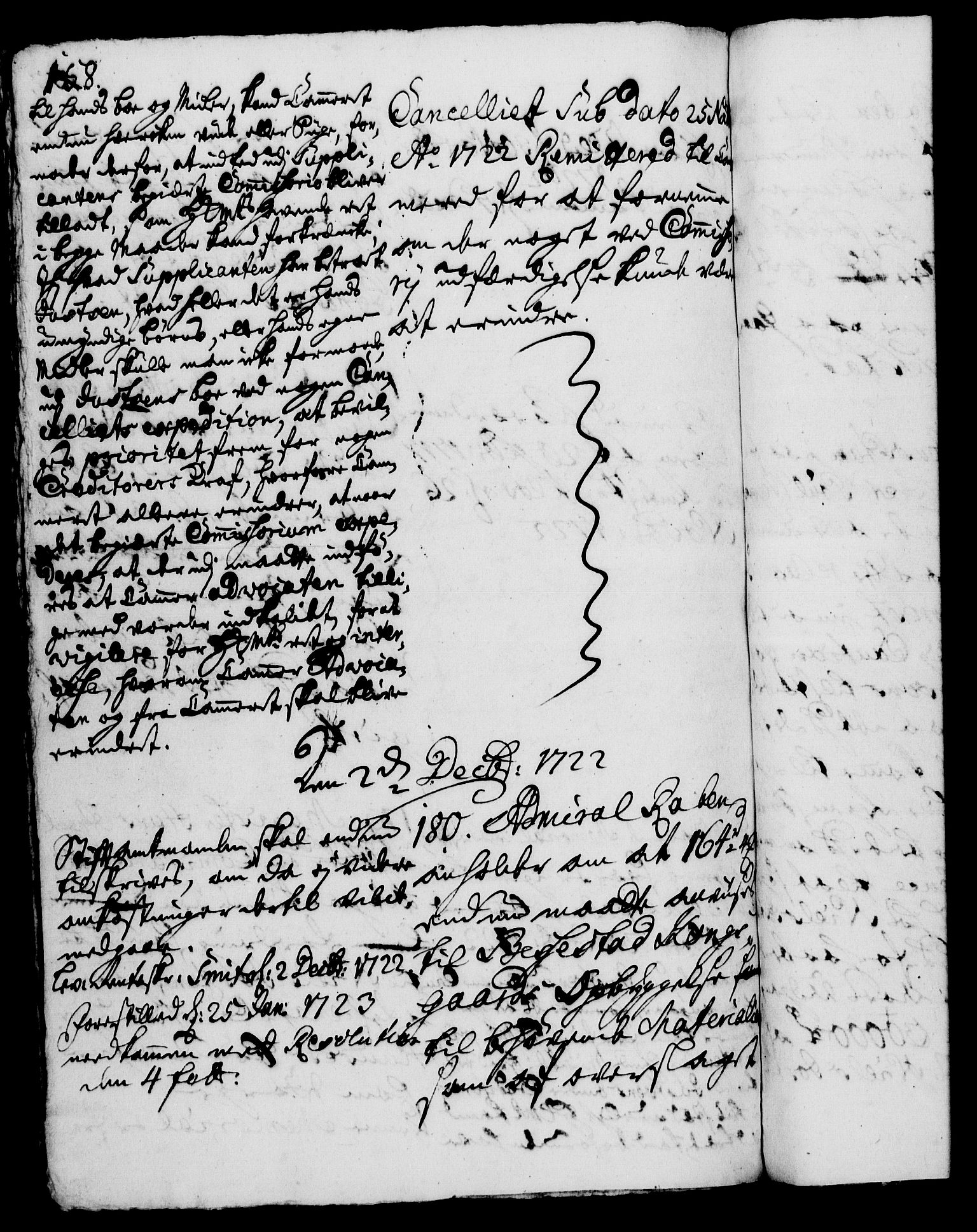 Rentekammeret, Kammerkanselliet, RA/EA-3111/G/Gh/Gha/L0005: Norsk ekstraktmemorialprotokoll (merket RK 53.50), 1721-1723, p. 158