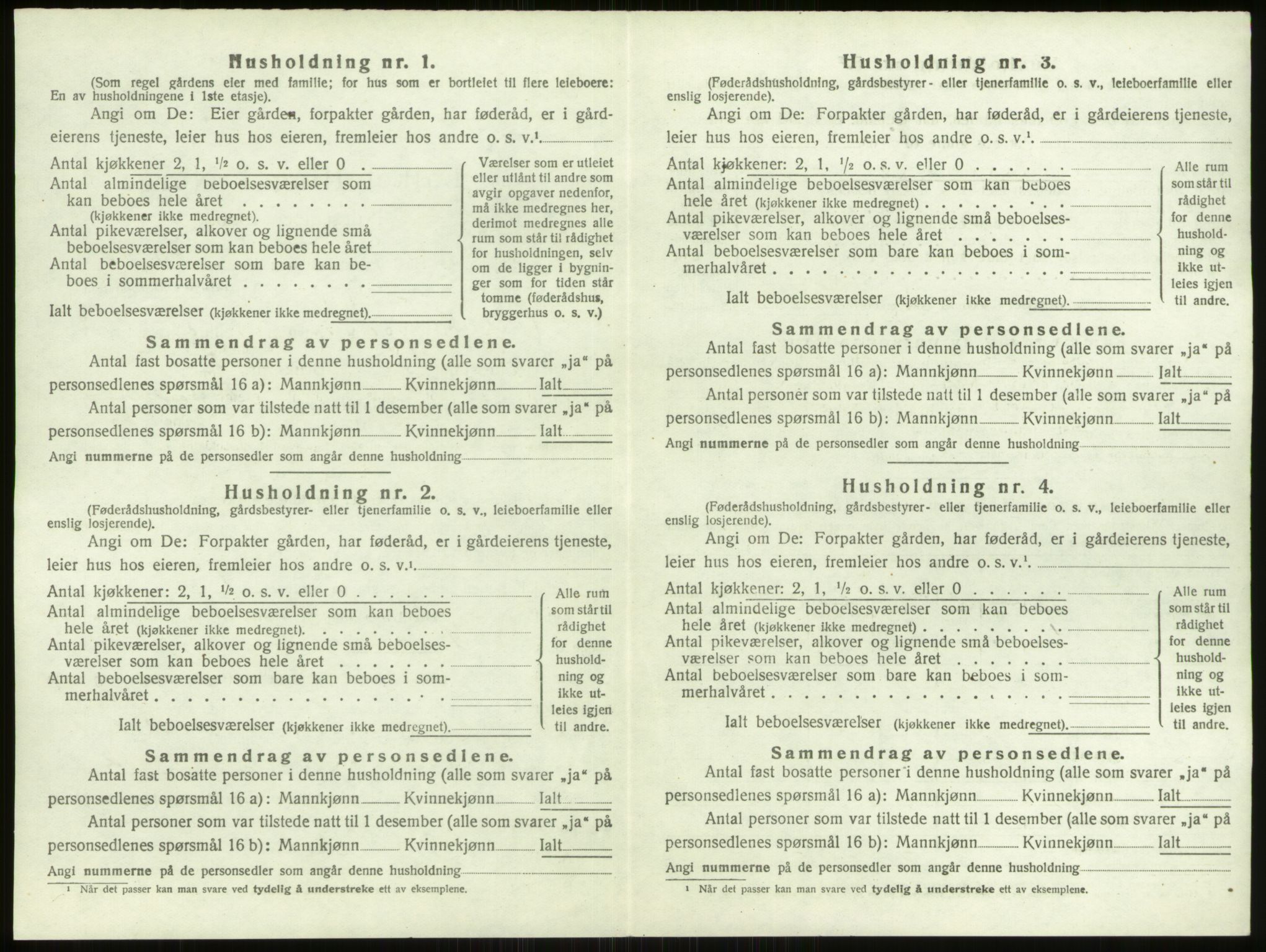 SAO, 1920 census for Varteig, 1920, p. 283