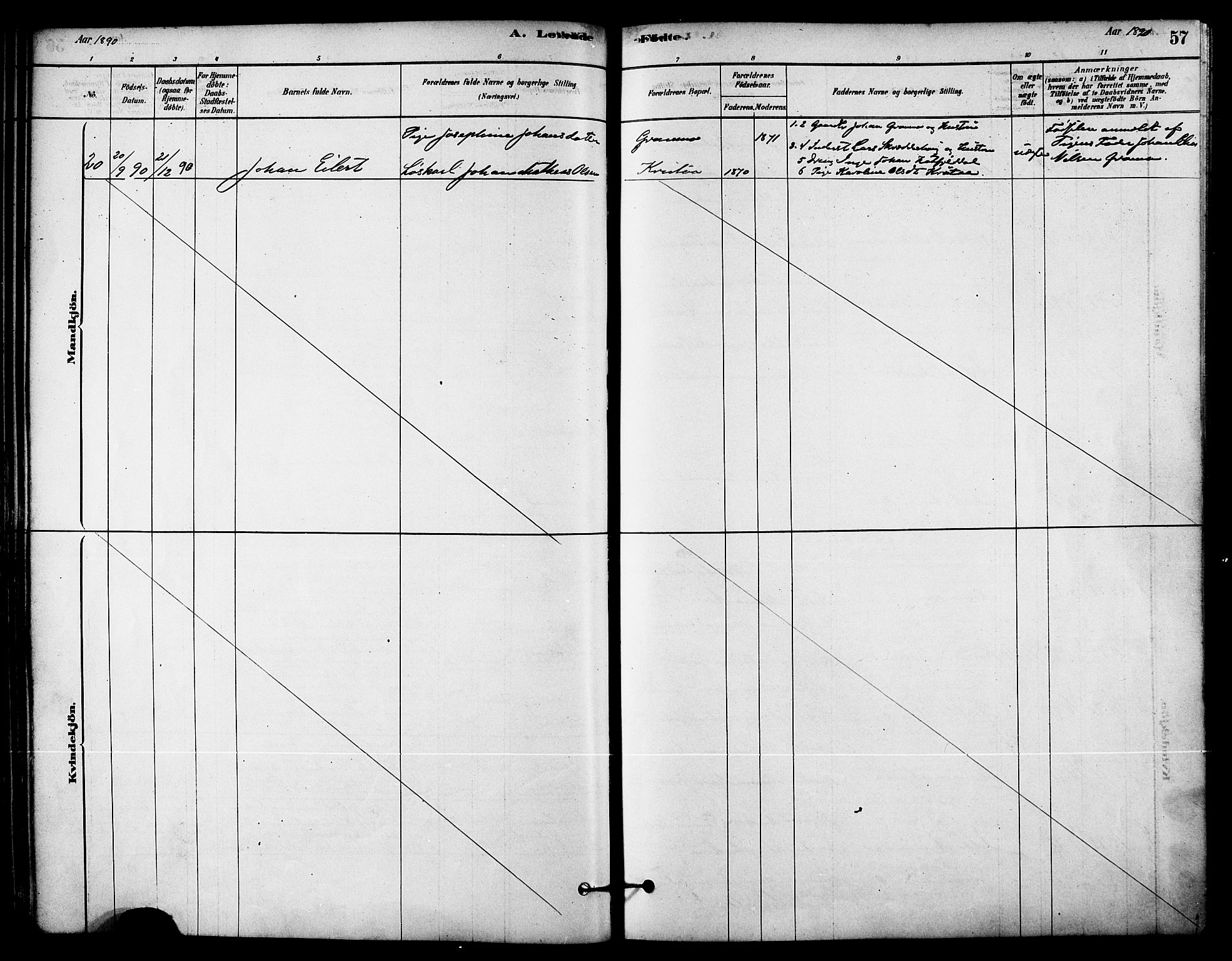 Ministerialprotokoller, klokkerbøker og fødselsregistre - Nordland, AV/SAT-A-1459/823/L0325: Parish register (official) no. 823A02, 1878-1898, p. 57