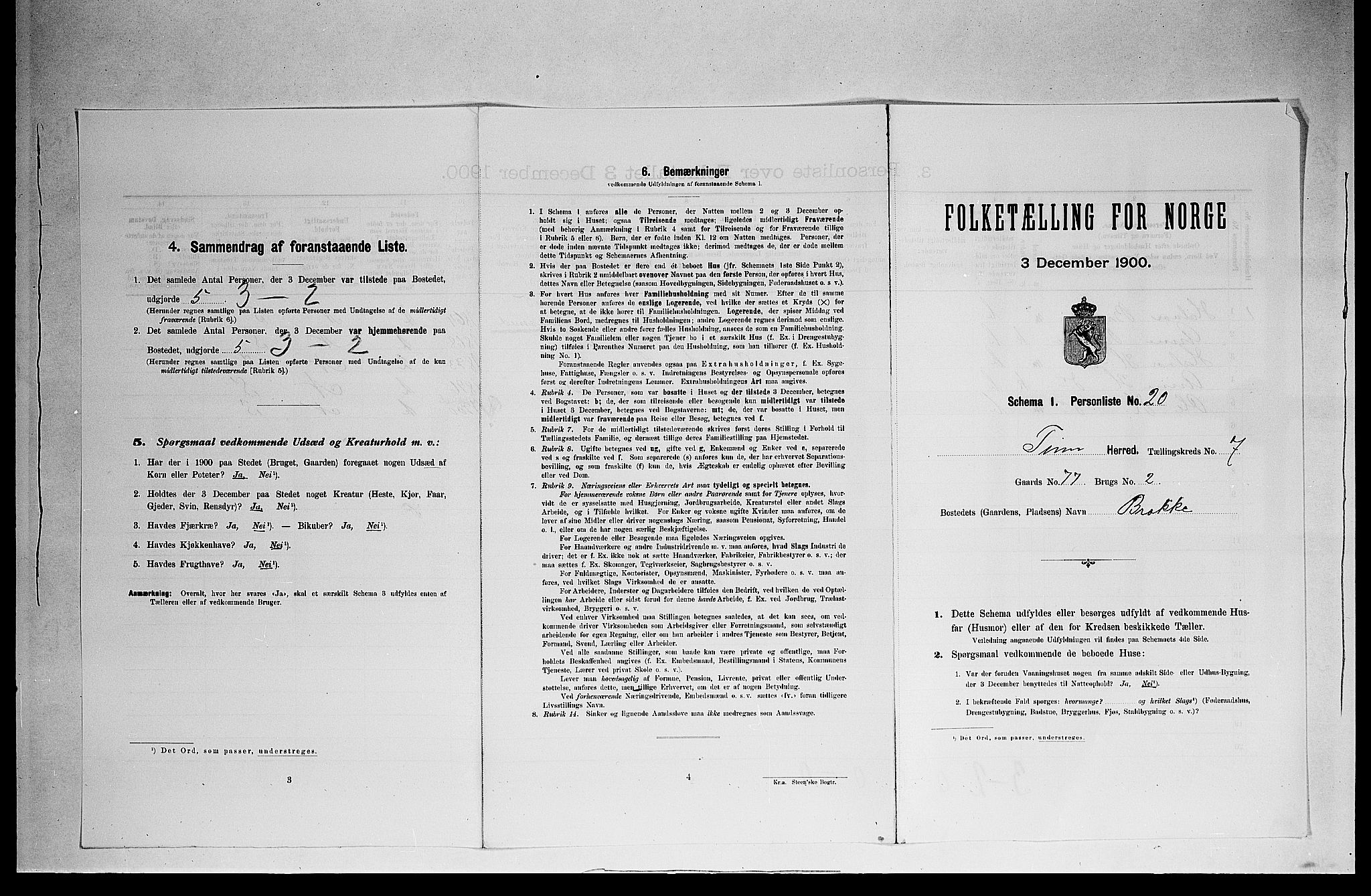 SAKO, 1900 census for Tinn, 1900, p. 546