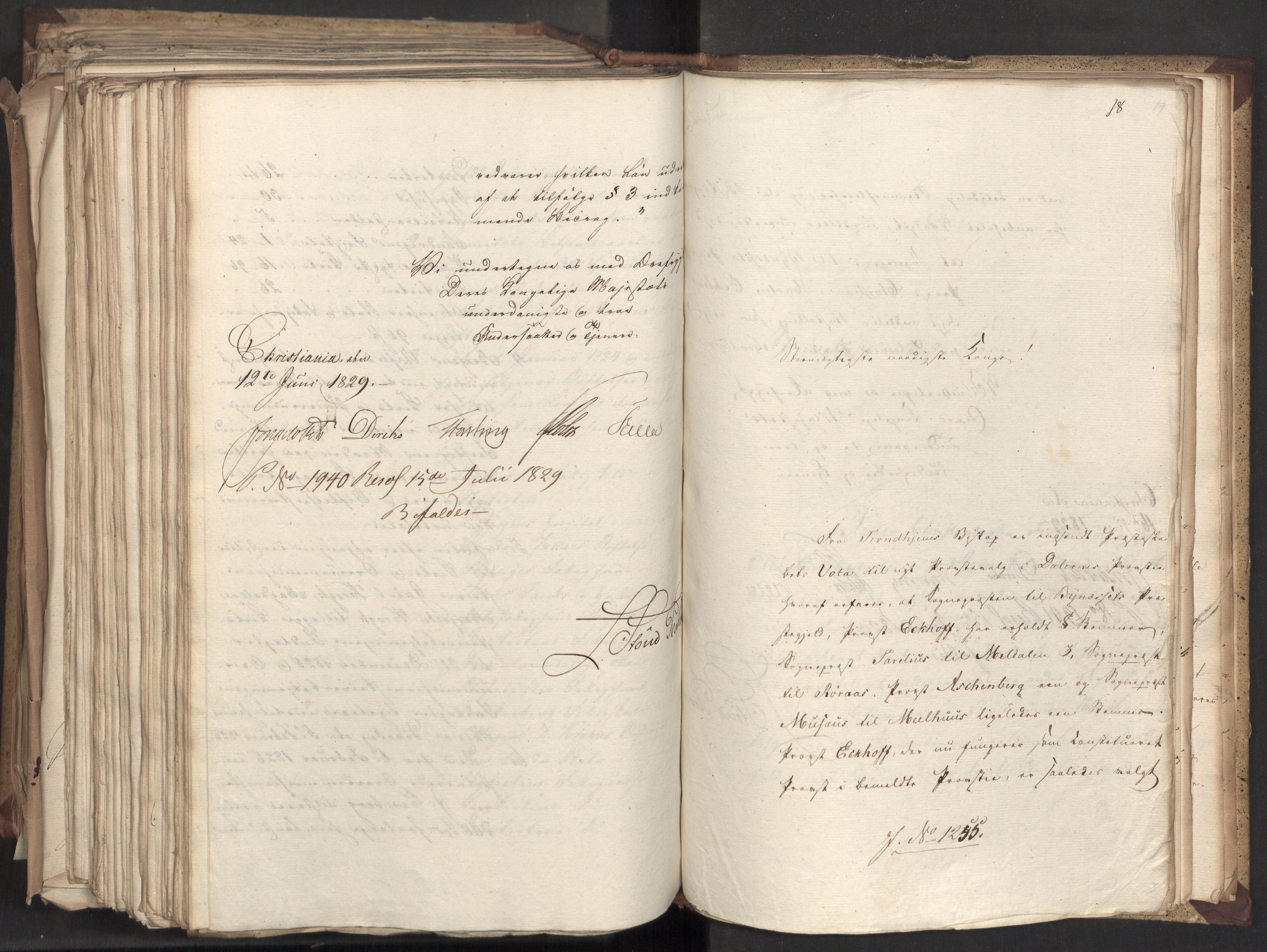 Statsrådsavdelingen i Stockholm, AV/RA-S-1003/D/Da/L0059: Regjeringsinnstillinger nr. 1074-1275, 1829, p. 601