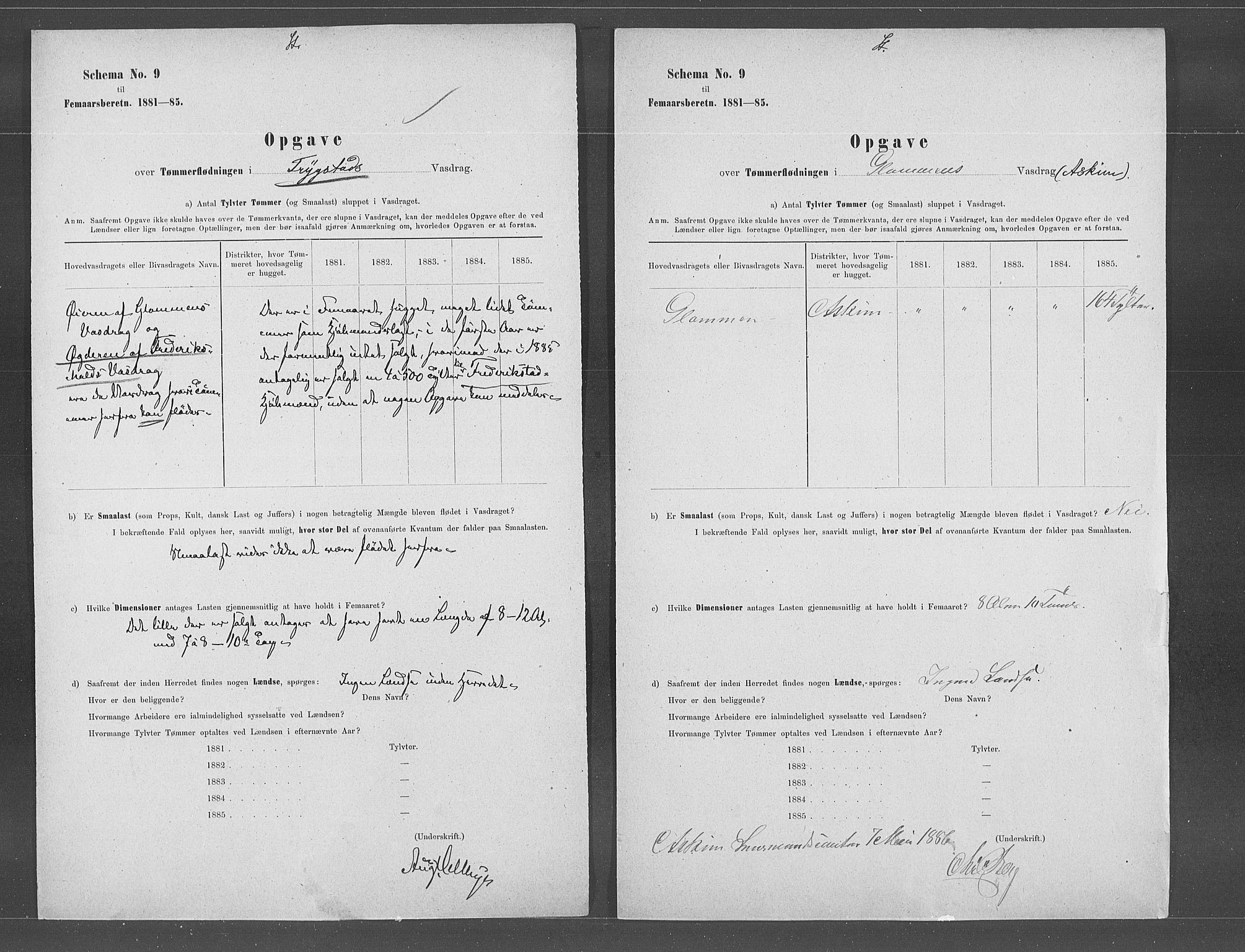 Statistisk sentralbyrå, Næringsøkonomiske emner, Generelt - Amtmennenes femårsberetninger, AV/RA-S-2233/F/Fa/L0060: --, 1881-1885, p. 482